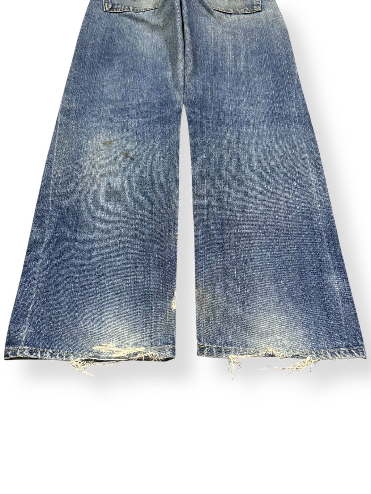 Levi's Vintage 90s Levis 502 Big E Selvedge Distressed Grunge Jeans Size US 29 - 16 Thumbnail