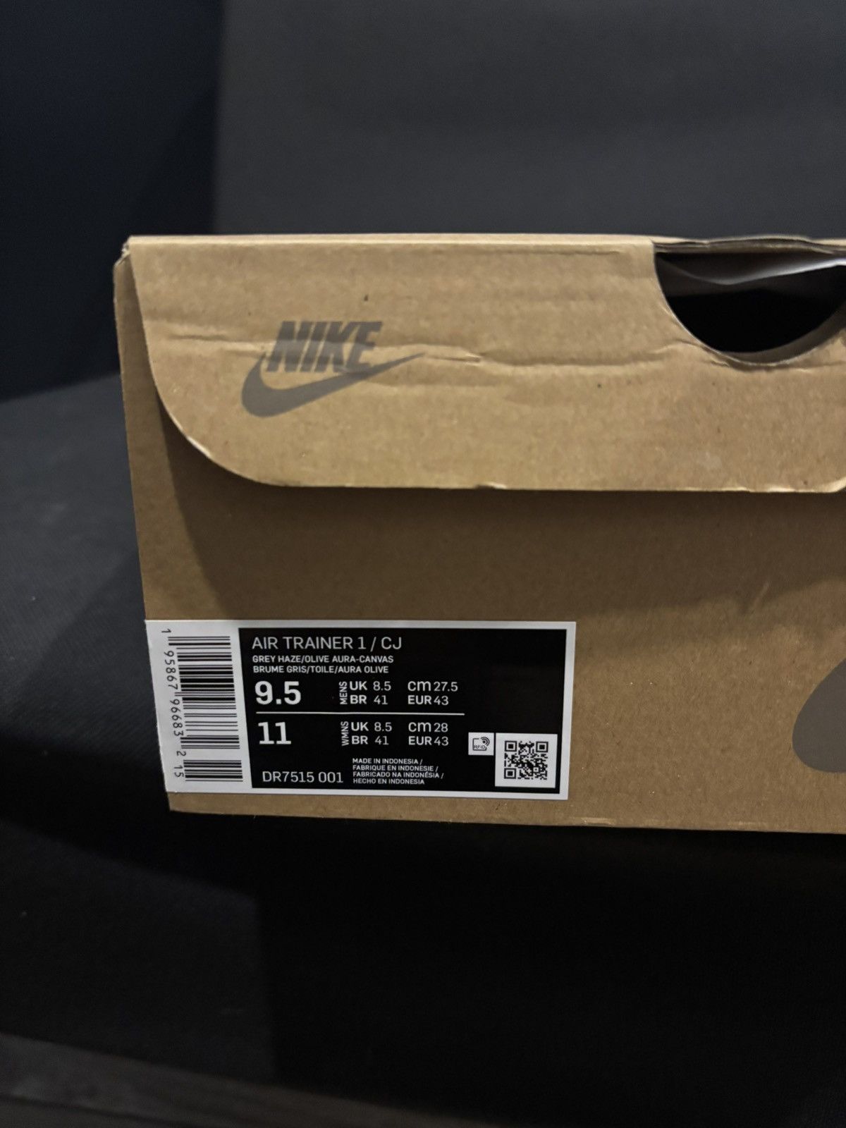 Nike × Travis Scott NIKE AIR TRAINER GRAY HAZE 1 TRAVIS Size US 9.5 / EU 42-43 - 7 Thumbnail