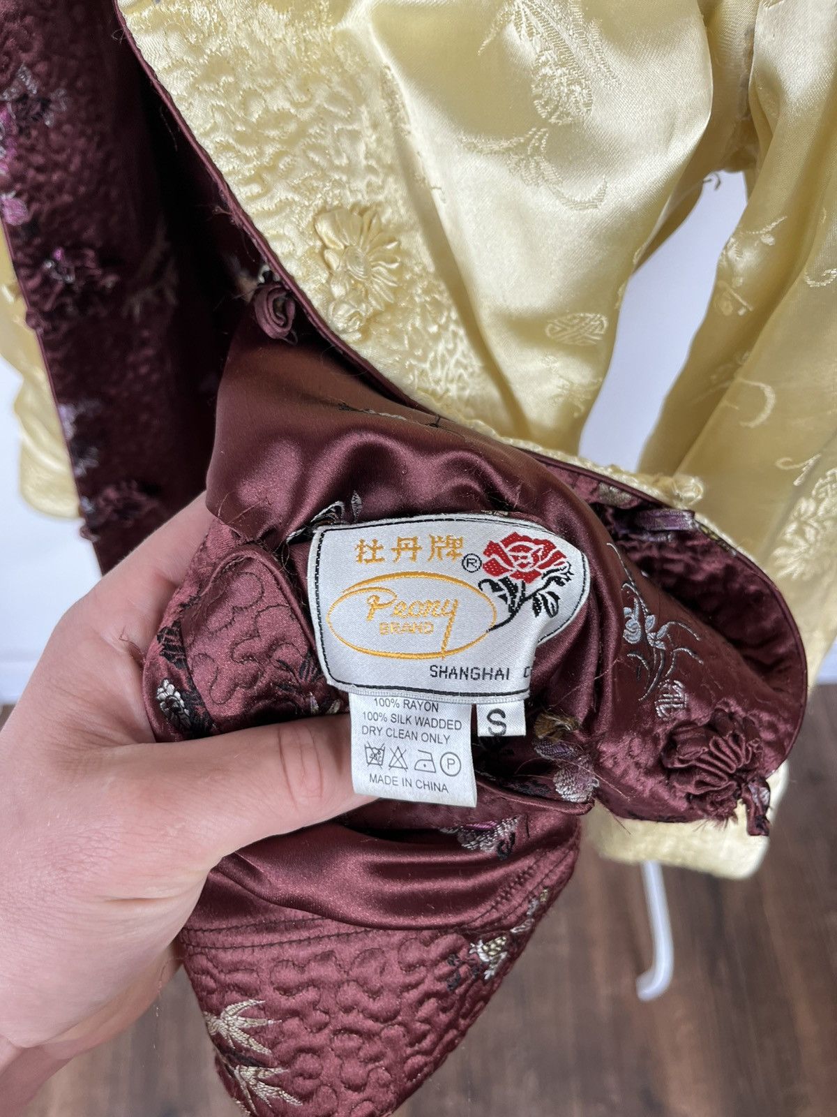 Shanghai Tang Vintage Chinese Silk Jacket Shanghai Floral Traditional S Size S / US 4 / IT 40 - 15 Thumbnail