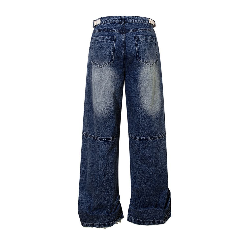 Japanese Brand × Jean Harajuku Washed Vintage Blue Baggy Size US 34 / EU 50 - 2 Thumbnail