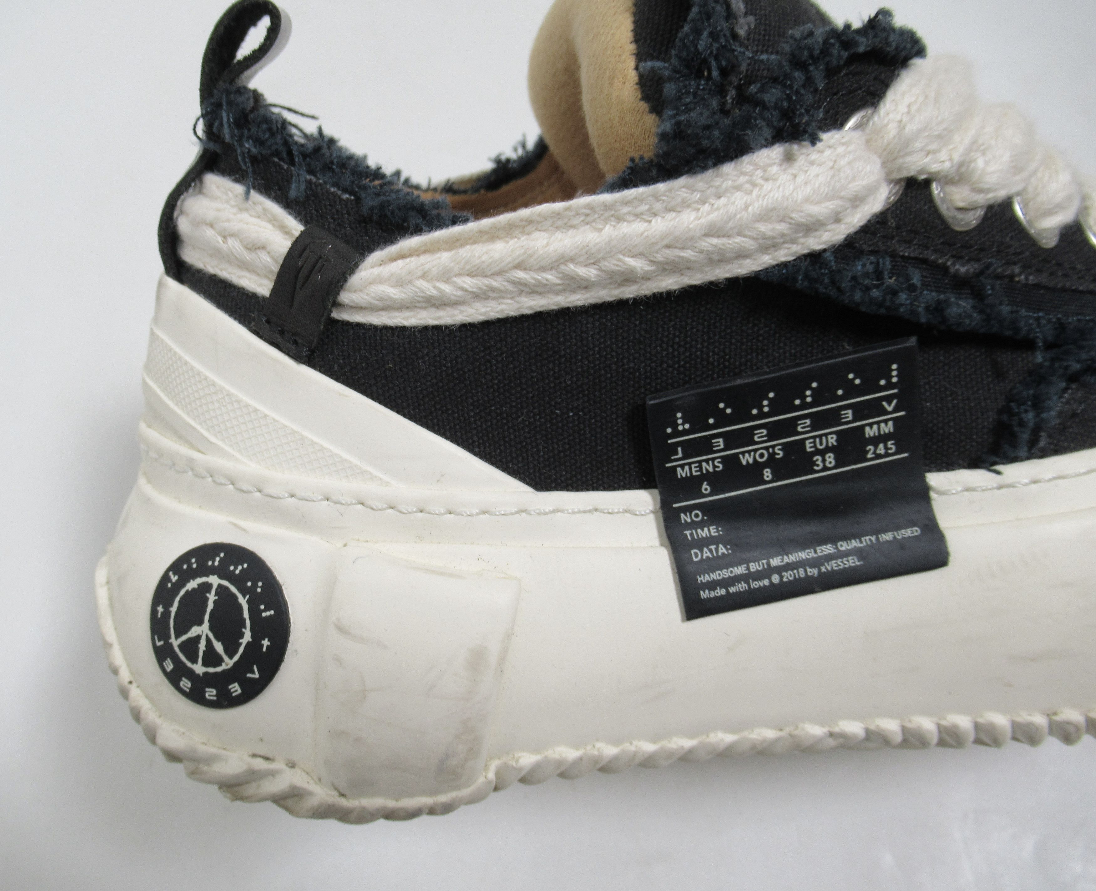 xVESSEL xVessel Unisex G.O.P. 2.0 Marshmallow Lows Black 8 US W Size US 8 / IT 38 - 6 Thumbnail