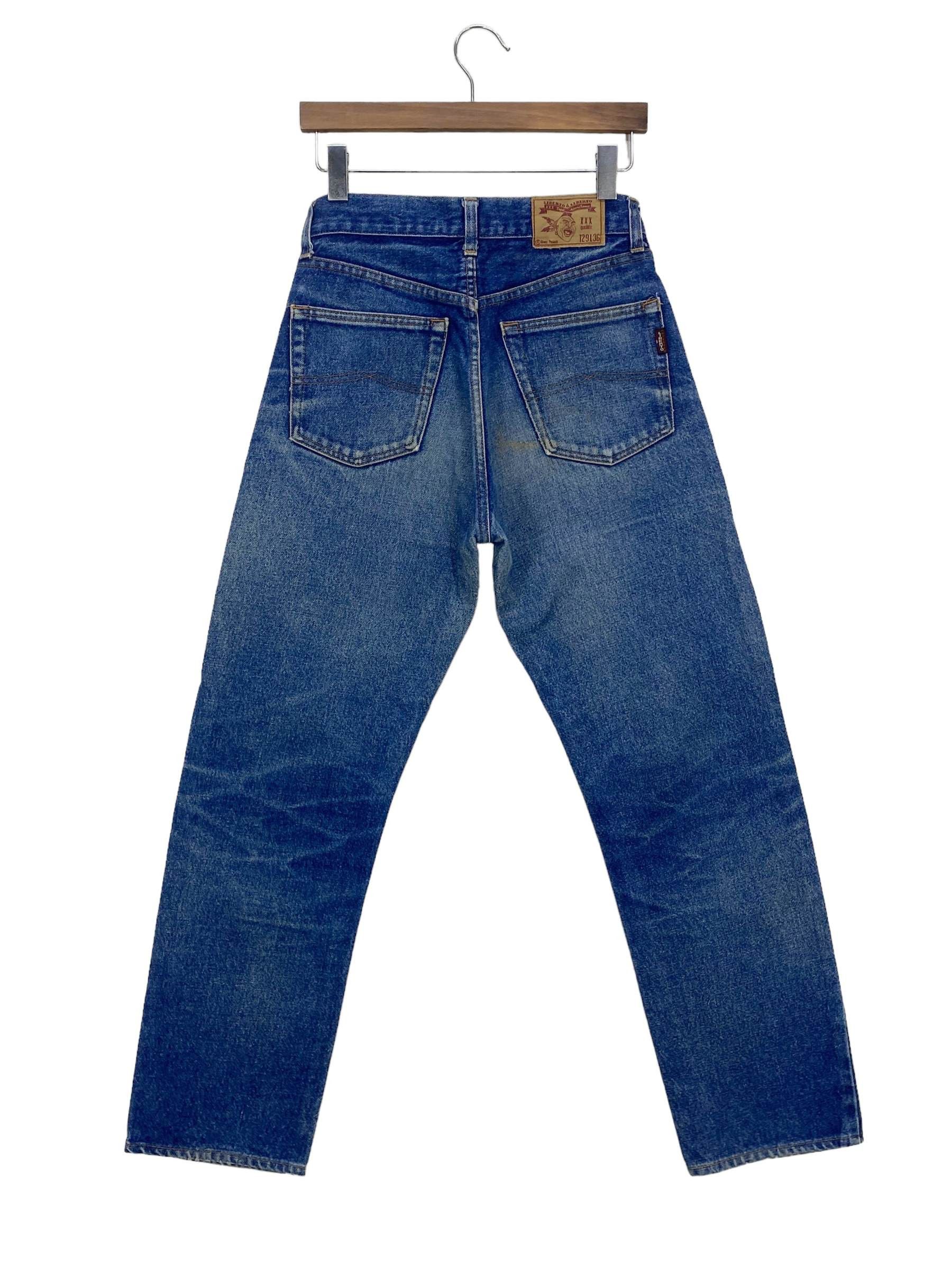 image of Distressed Denim x Rockers Liberto Jeans Ankle Jeans in Blue, Men's (Size 28)