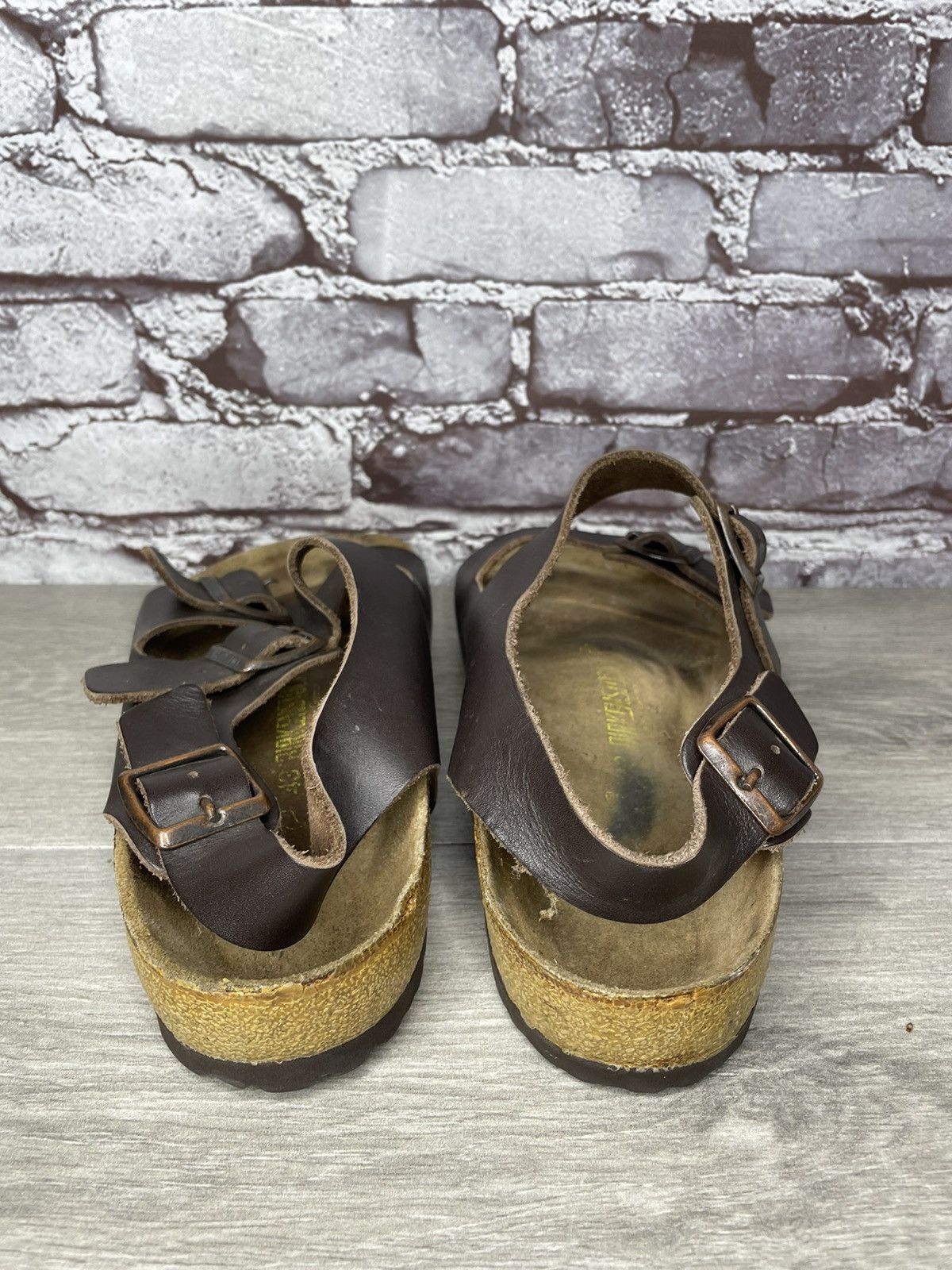 Birkenstock Birkenstock Milano Brown Leather Buckle Sandals Men 43EU Size US 10 / EU 43 - 5 Thumbnail