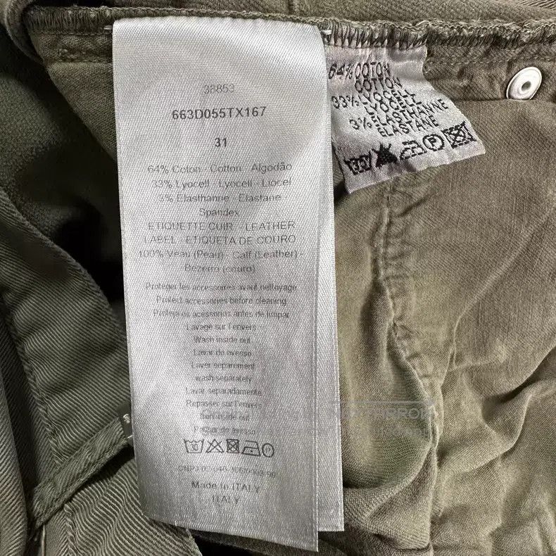 Other Dior Army green, erosion, multi-zipper, overalls Size US 31 - 7 Thumbnail