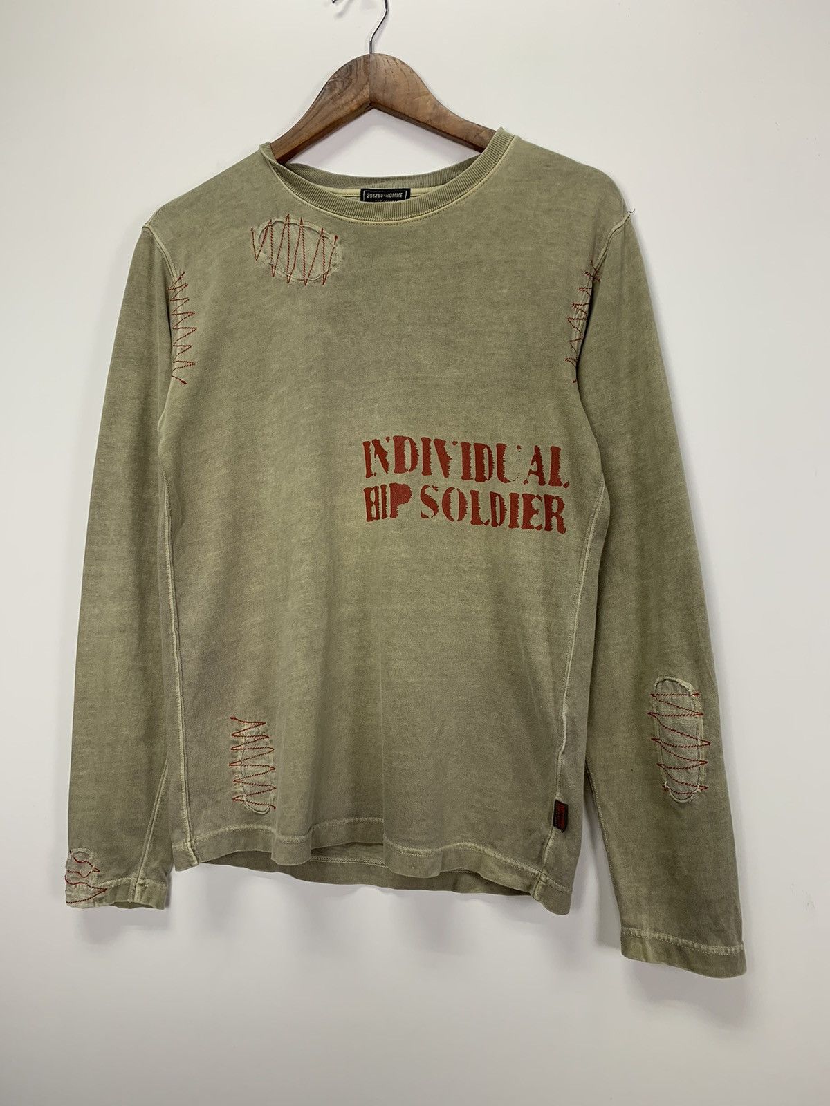 Japanese Brand × Vintage Vintage 291295 Homme Military Issue Sweatshirt Size US S / EU 44-46 / 1 - 6 Thumbnail