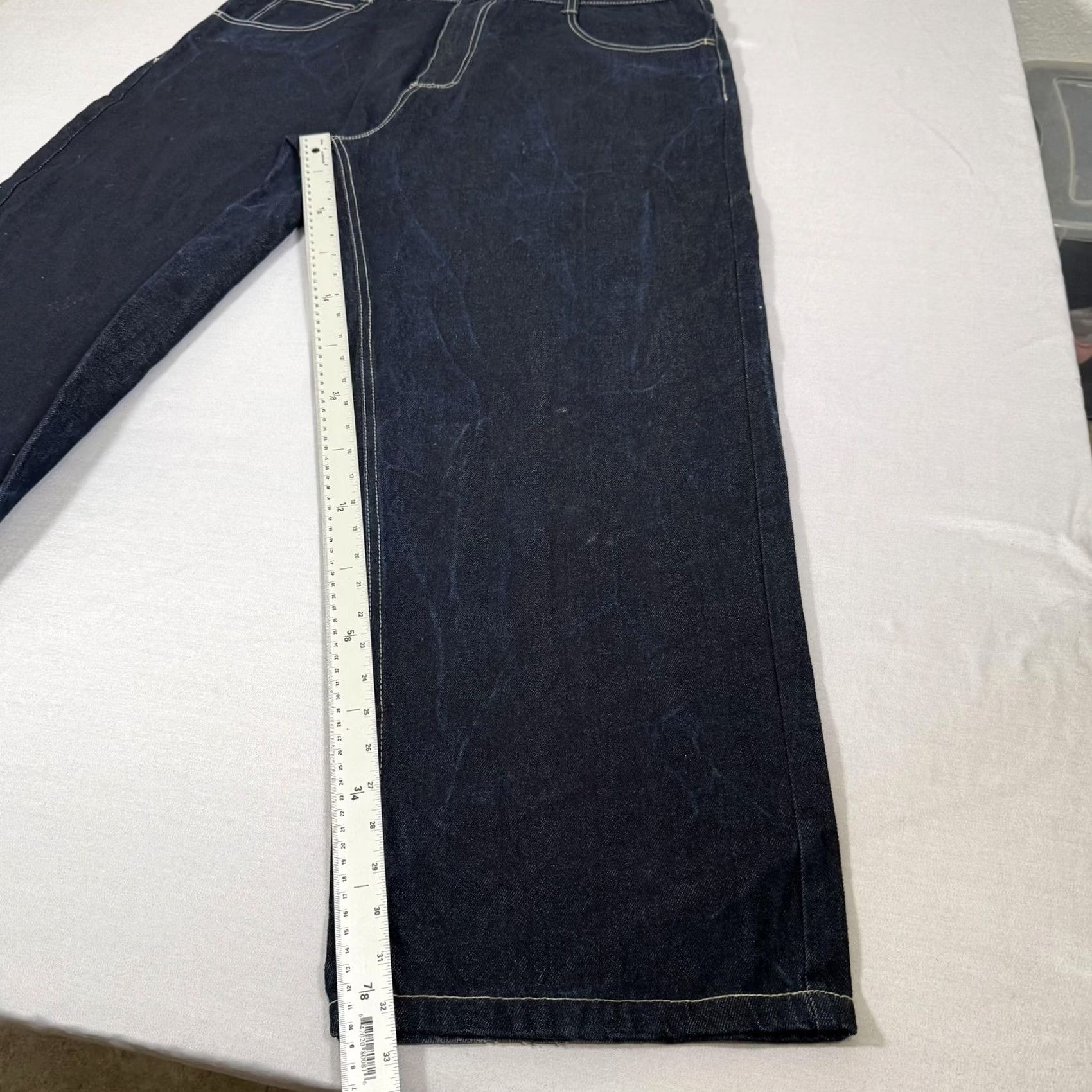 Southpole VINTAGE Southpole Jeans Mens 42x32 Blue Baggy Loose Hip Hop 90s Size US 42 / EU 58 - 4 Thumbnail