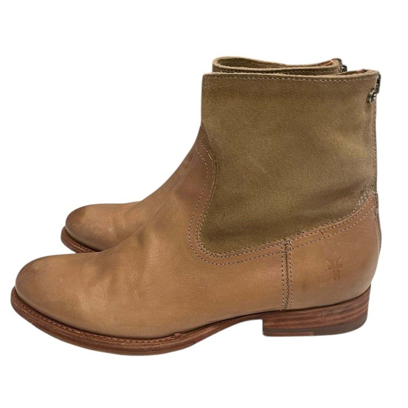 Frye Frye Jamie Zip Bootie Ankle Boot Brown Smooth Size 7.5 B Size US 7.5 / IT 37.5 - 1 Thumbnail