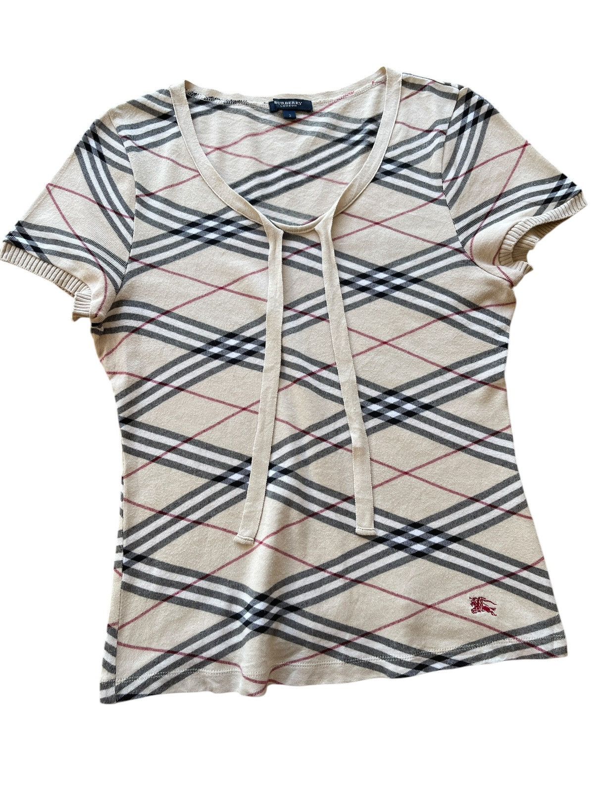 Burberry Burberry Nova Checked Top Blouses Size S / US 4 / IT 40 - 2 Thumbnail