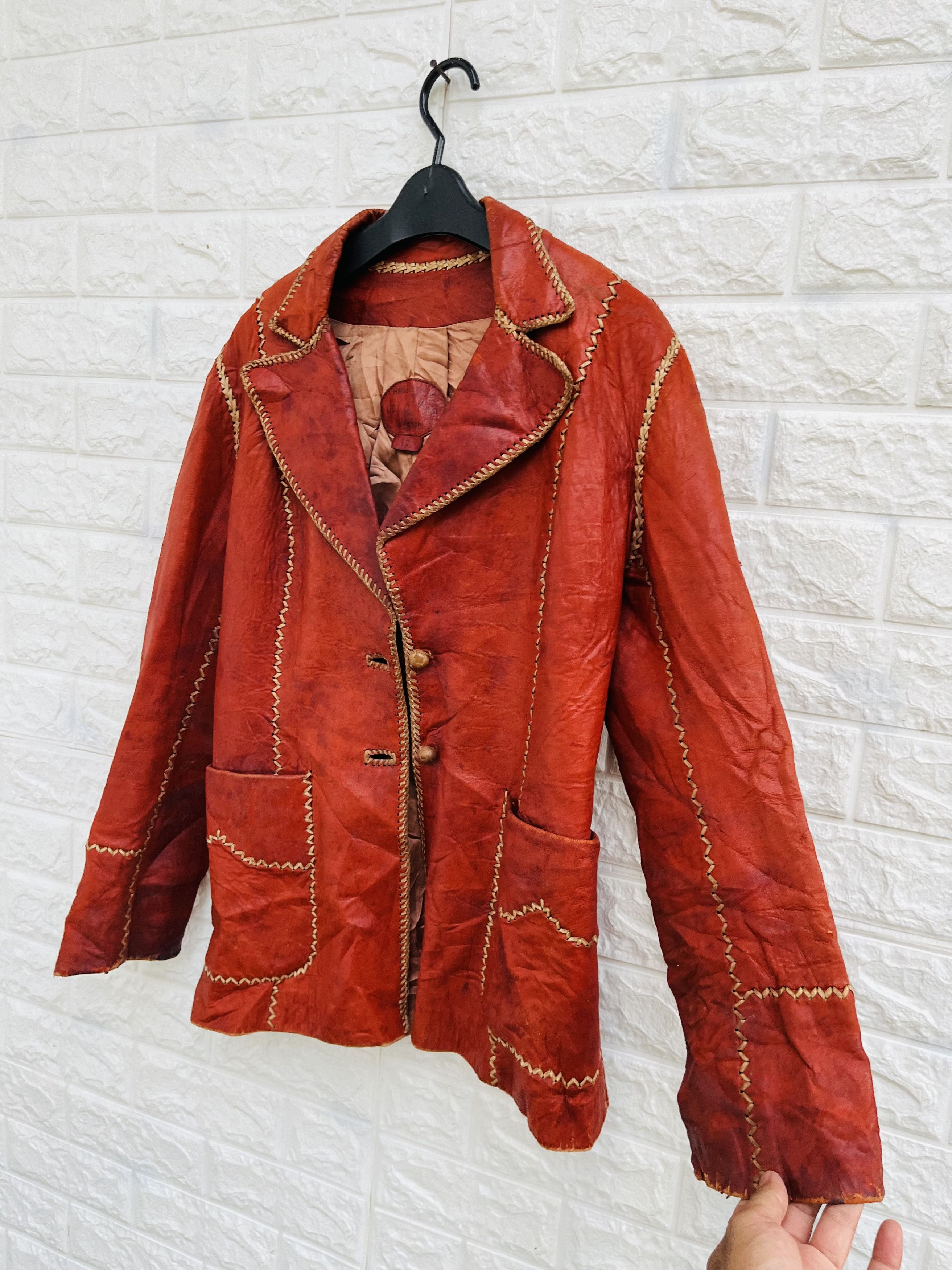 Japanese Brand × Vintage Vintage Jo O Key Maxico Hand Made Leather Jacket Size US M / EU 48-50 / 2 - 5 Thumbnail