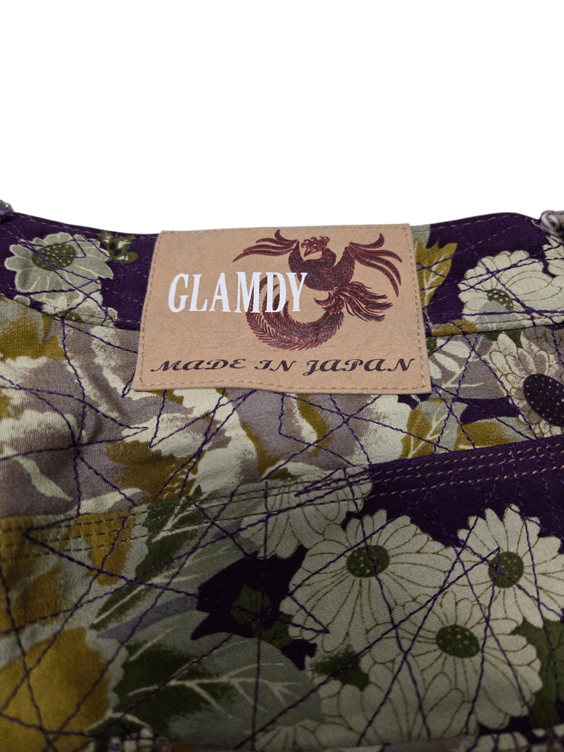 If Six Was Nine Rare 🔥 Japanese Brand Glamdy Flowers Sukajan Size US 32 / EU 48 - 4 Thumbnail