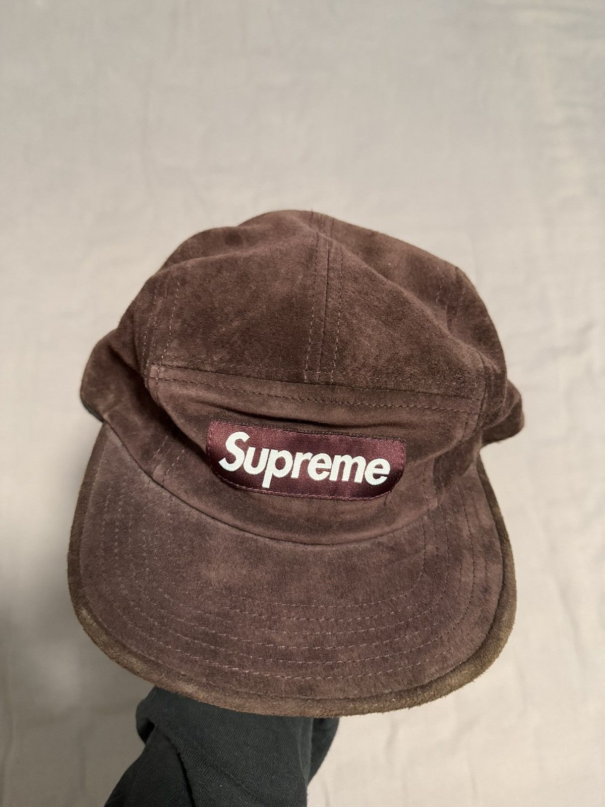 Supreme Supreme fw13 2011 suede camp cap brown Size ONE SIZE - 1 Thumbnail