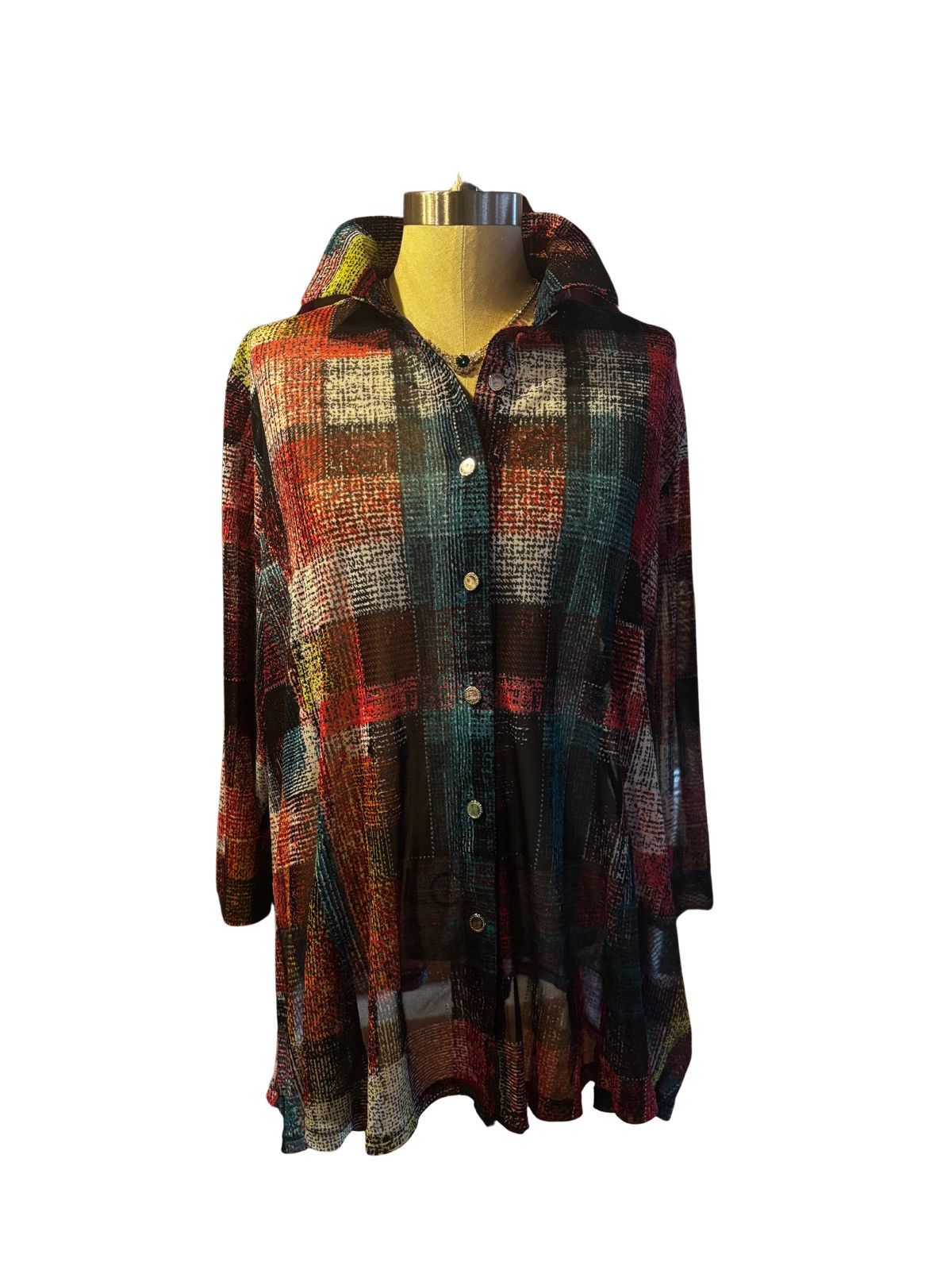 Other Women’s colorful Blouse.wt1203 Size XL / US 12-14 / IT 48-50 - 1 Thumbnail