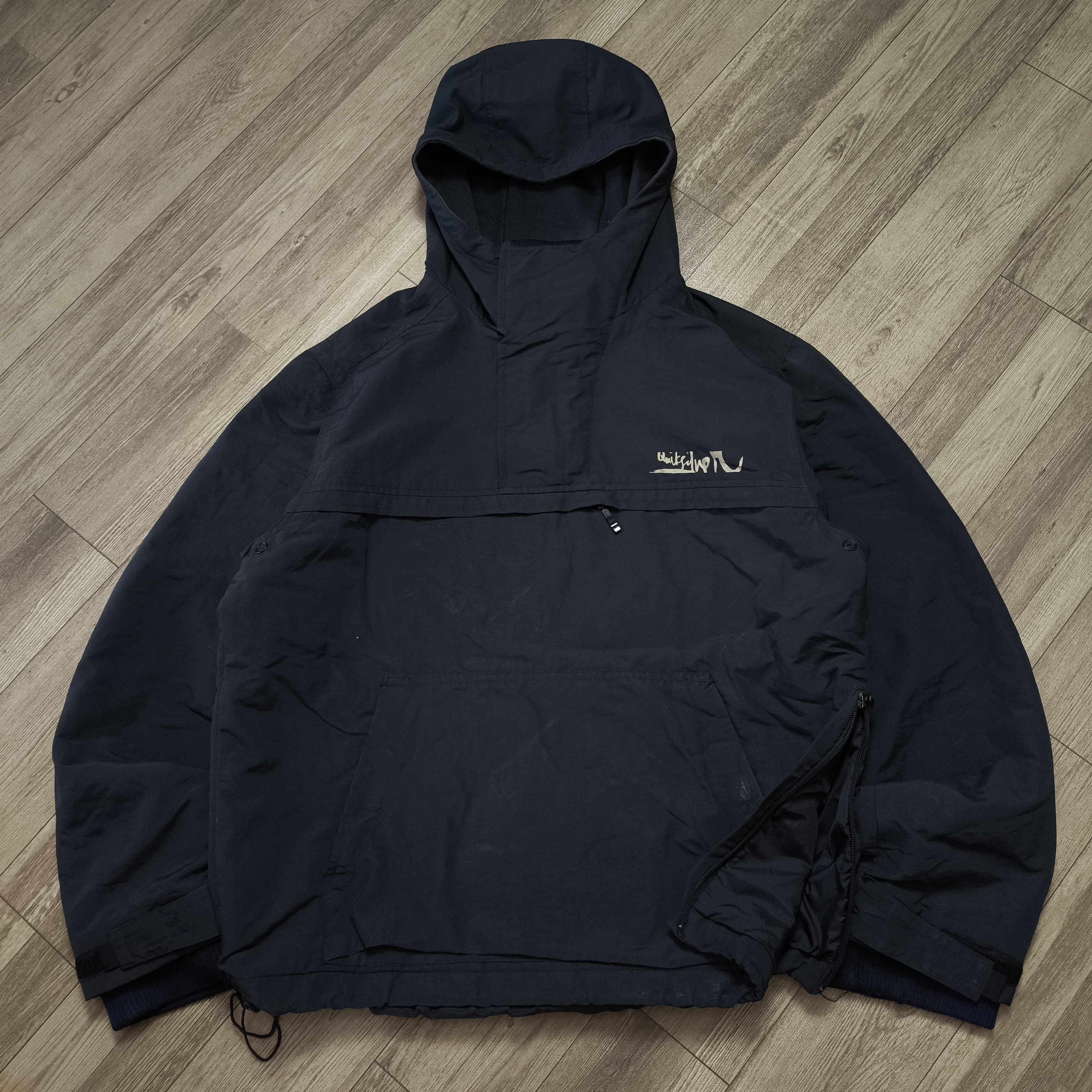 Quiksilver Quiksilver Black Half-Zip Anorak Jacket Size US L / EU 52-54 / 3 - 2 Thumbnail