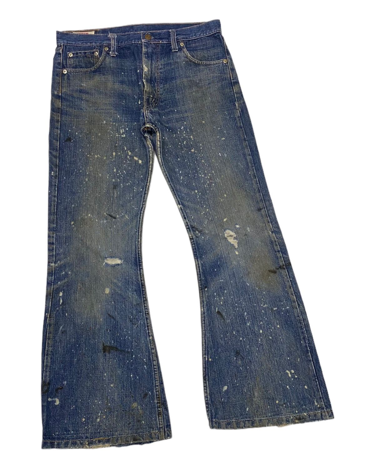 Undercover DISTRESSED DENIM EDWIN PAINTER FLARE UNDERCOVER STYLE DESIGN Size US 33 - 2 Thumbnail