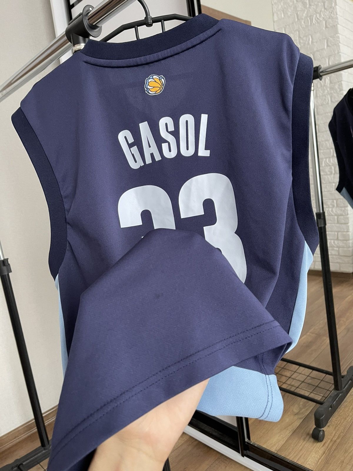 NBA Adidas Memphis Grizzlies Gasol Vintage NBA Jersey T-Shirt Size US L / EU 52-54 / 3 - 16 Thumbnail
