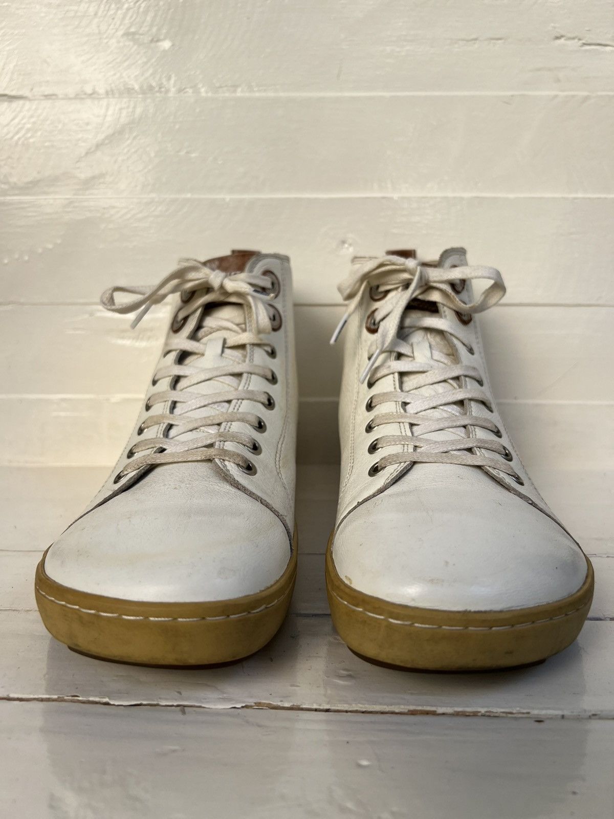Birkenstock Birkenstock Men's Sneakers White Leather Bartlett Size US 10 / EU 43 - 2 Thumbnail