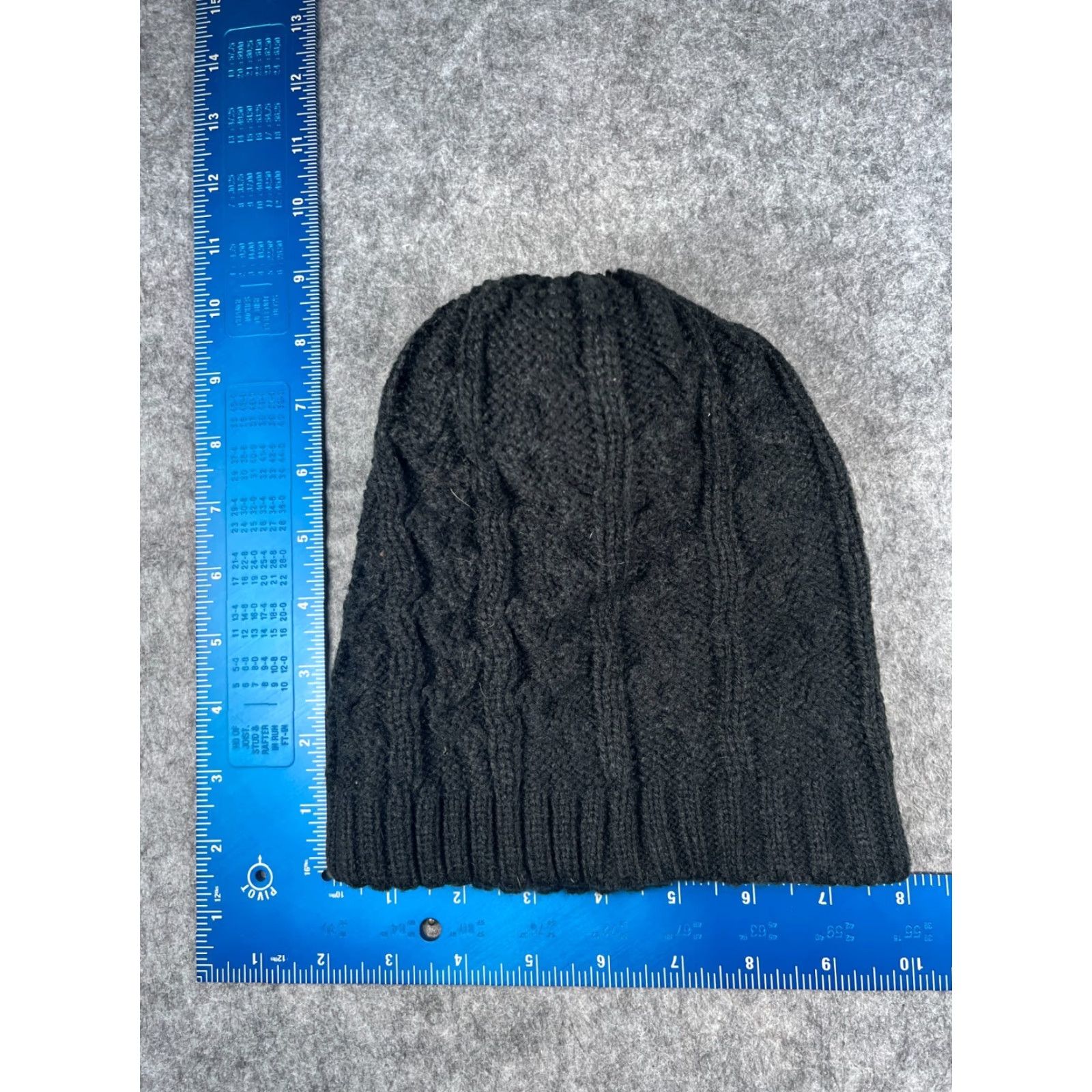 Vintage Beannie Toque Beanie Women One Size Black Cable Knit 100% Acrylic Ski Pom Outdoors Size ONE SIZE - 5 Thumbnail