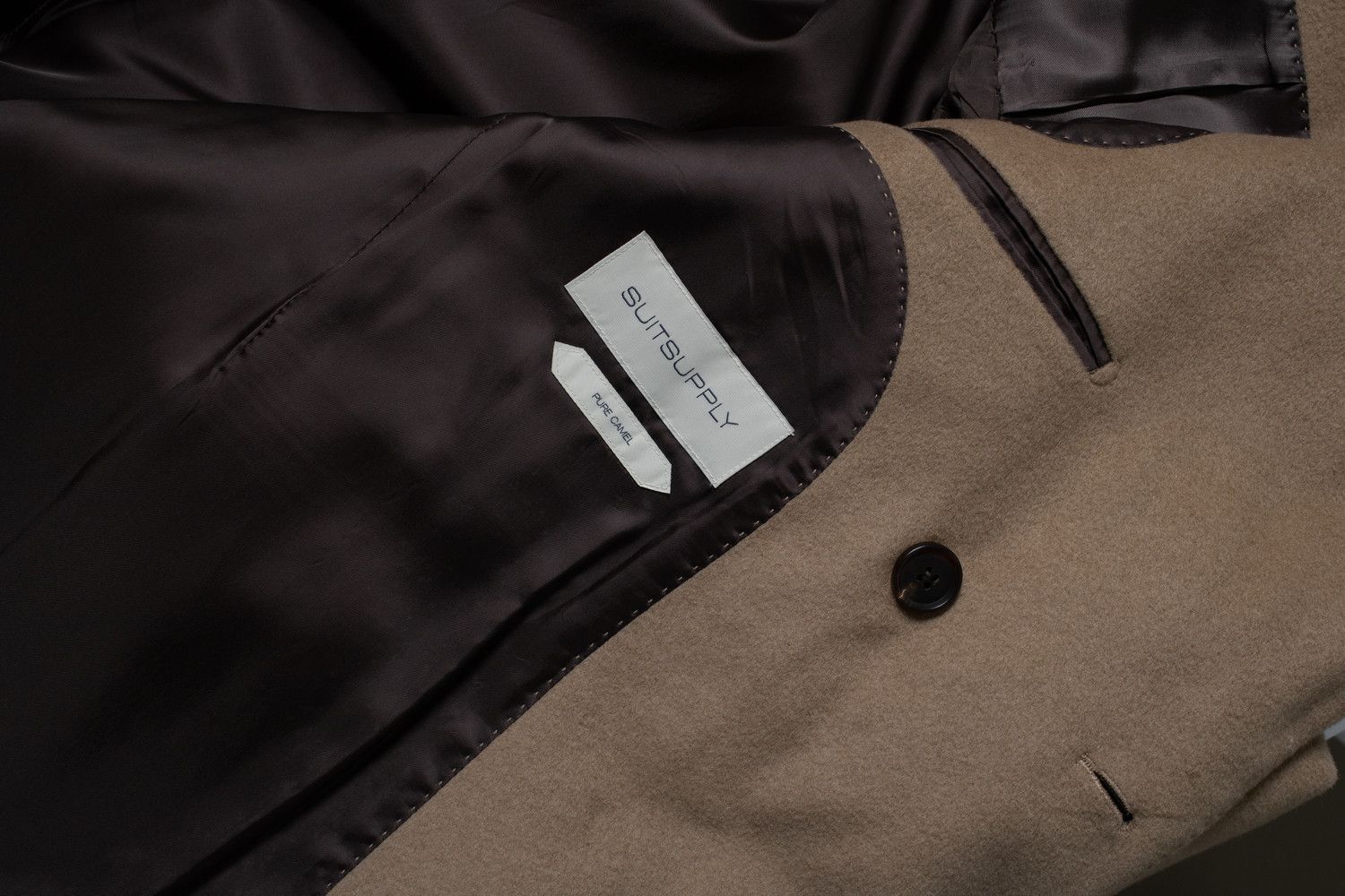 Suitsupply Suitsupply, Lavello patch camel hair coat Size US XL / EU 56 / 4 - 7 Thumbnail