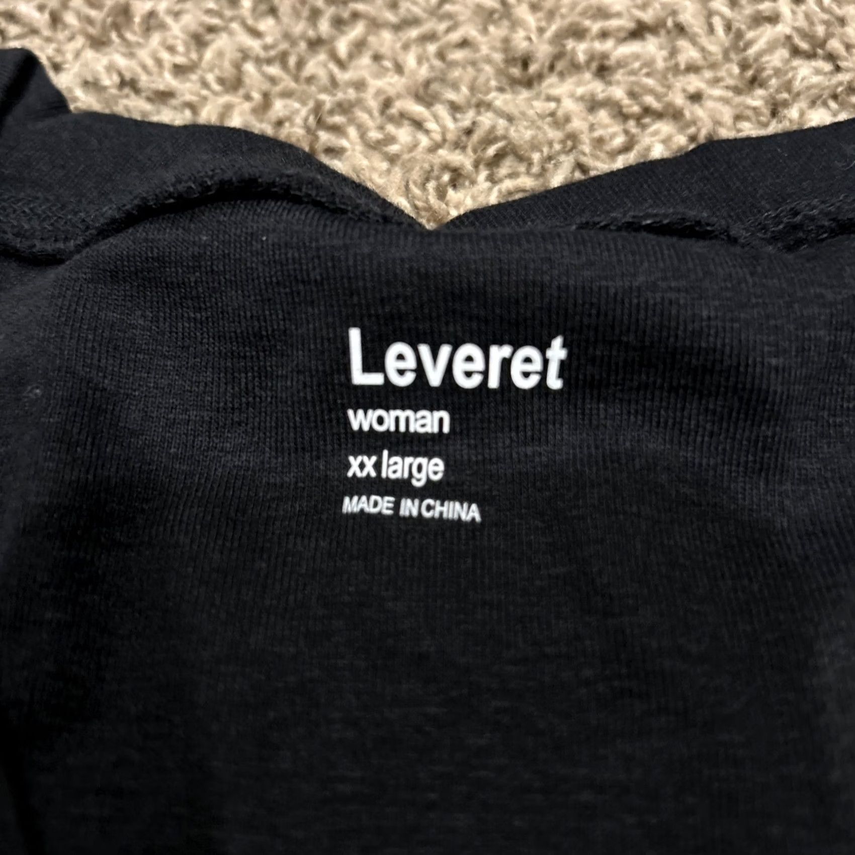 Vintage Leveret Blouse Shirt Women 2XL Black V-Neck Long Sleeve Nwt Cotton Basic Classic Shirt Womens Size XXL / US 16-18 / IT 52-54 - 2 Thumbnail