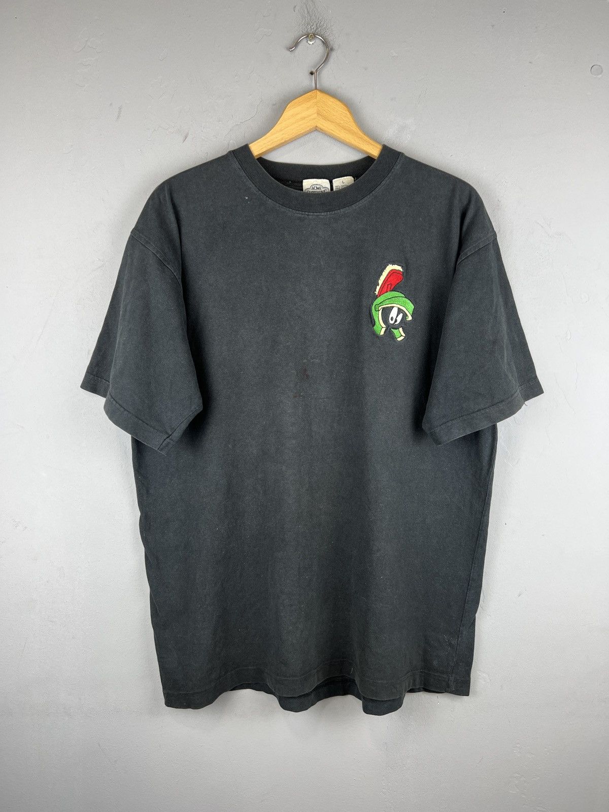 Acme Clothing × Vintage × Warner Bros Vintage 1991s Looney Tunes Marvin the Martian Head Tee (L) Size US L / EU 52-54 / 3 - 1 Thumbnail