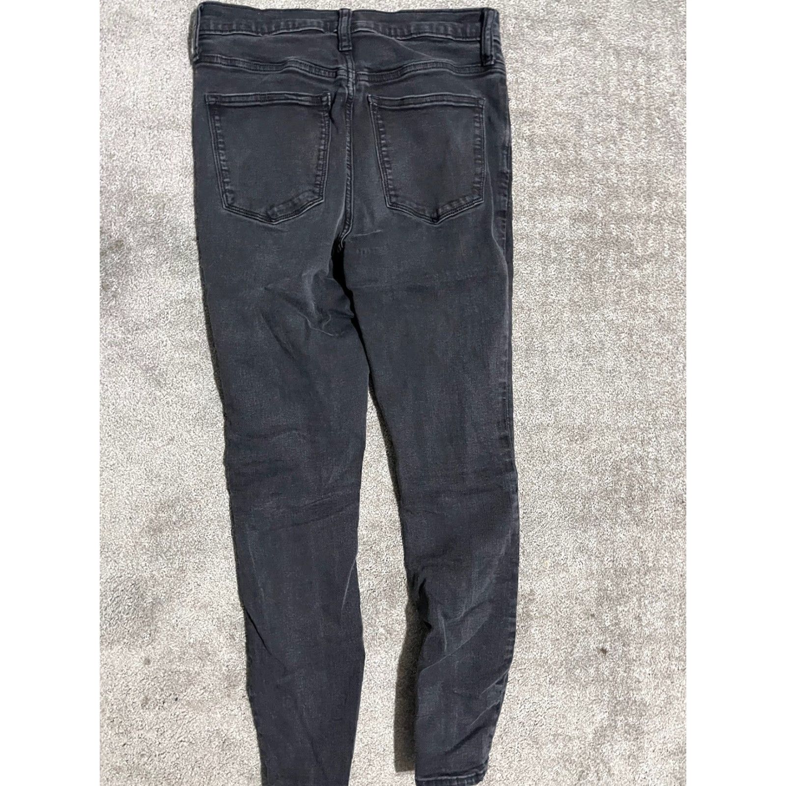 J.Crew J.CREW Jeans Women 9” High-Rise Skinny Black Size 28 Denim Cotton Blend 5-Pocket Womens Size 28" / US 6 / IT 42 - 3 Thumbnail