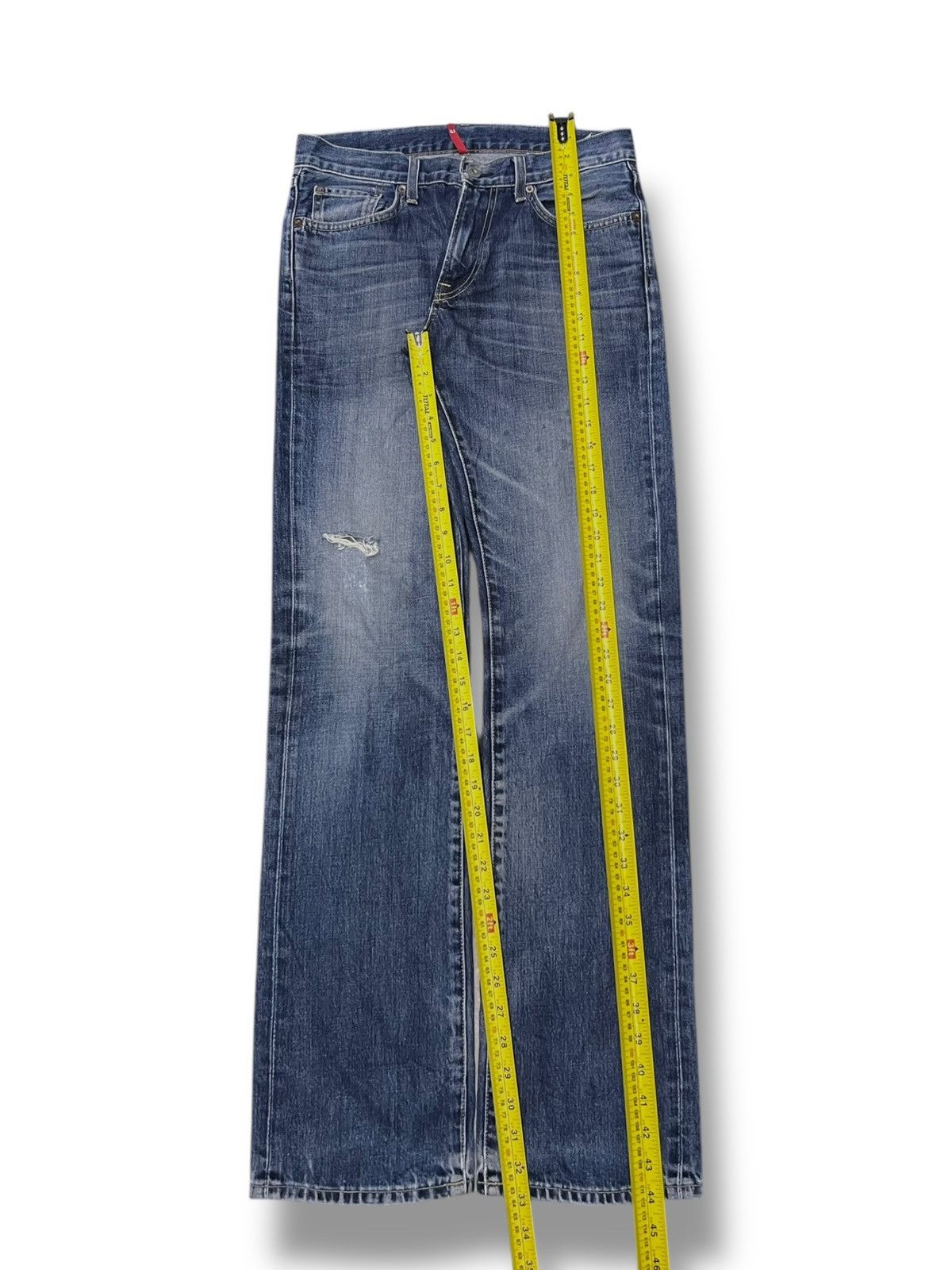 Uniqlo Vintage Uniqlo UJ Japan - Faded Wash, Distressed Denim Size US 31 - 10 Thumbnail