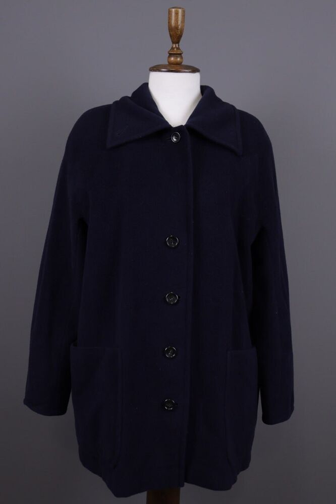 image of Avant Garde Max Mara Oversized Coat in Blue, Women's (Size Medium)