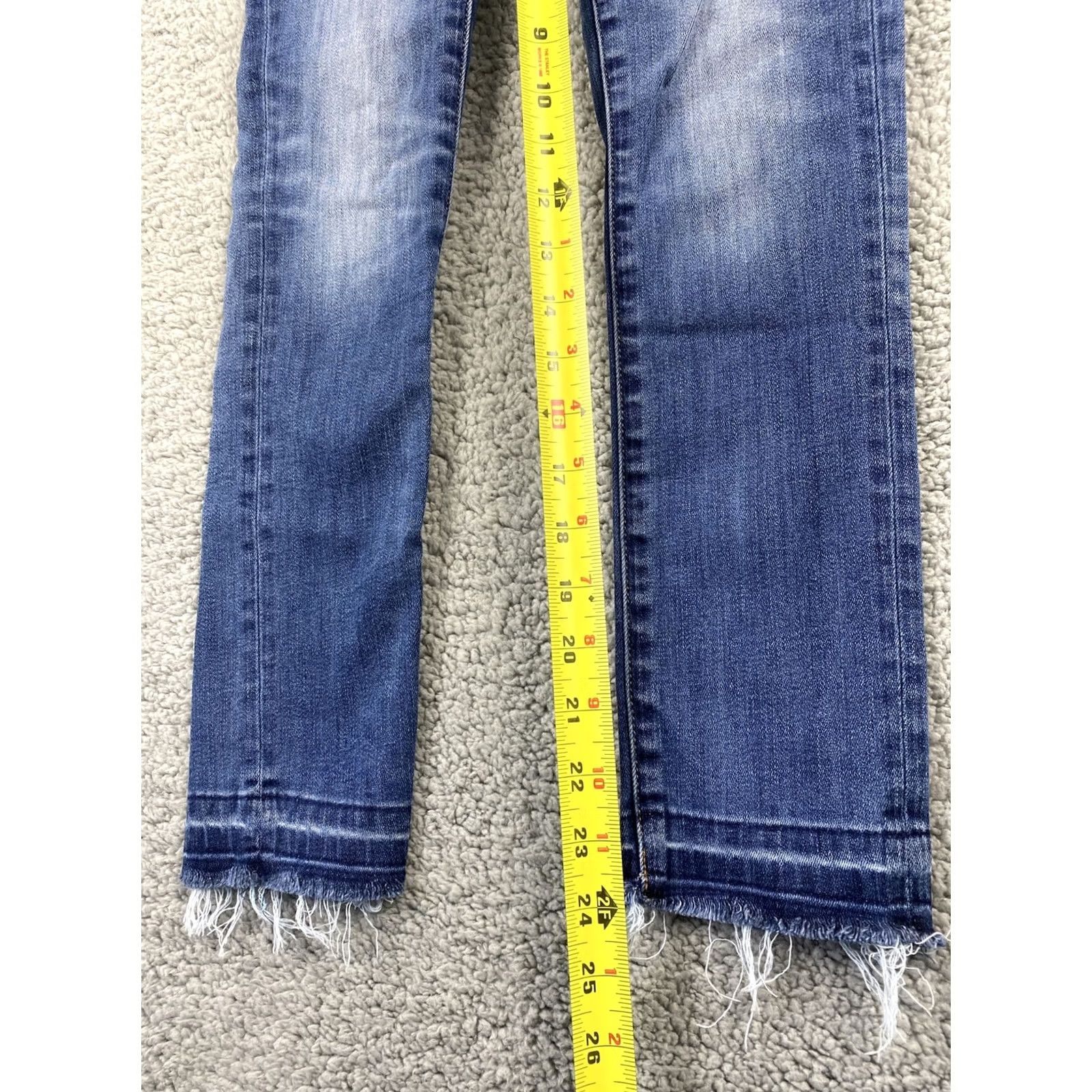 Denime Denim Forum Jeans Women’s Size 2 Skinny Ankle Mid Rise Stretch Blue 31-25 Size 26" / US 2 / IT 38 - 6 Thumbnail
