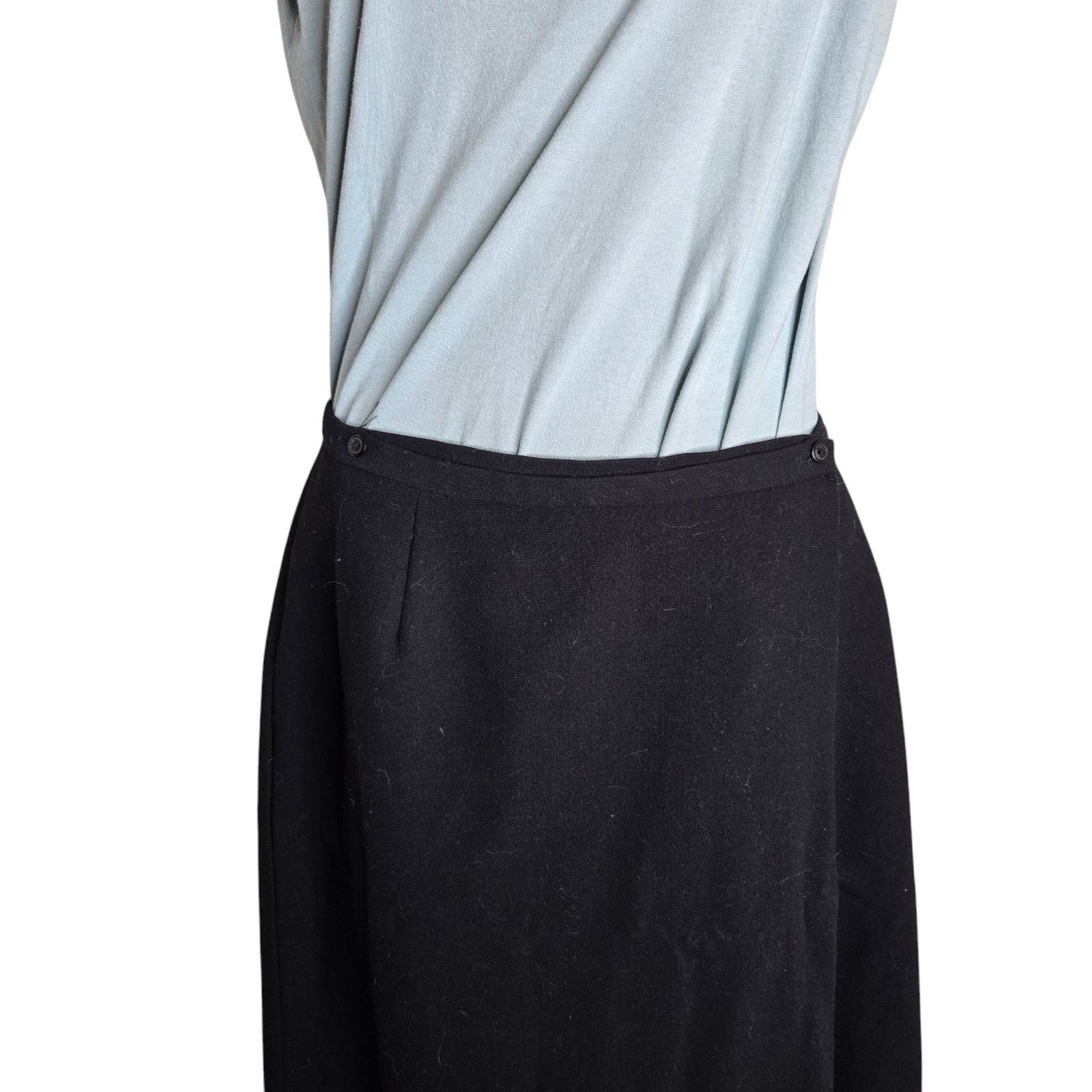 Gap Gap Womens Wrap Around Maxi Skirt Size 12 Black Lined Work Size 34" / US 12 / IT 48 - 2 Thumbnail