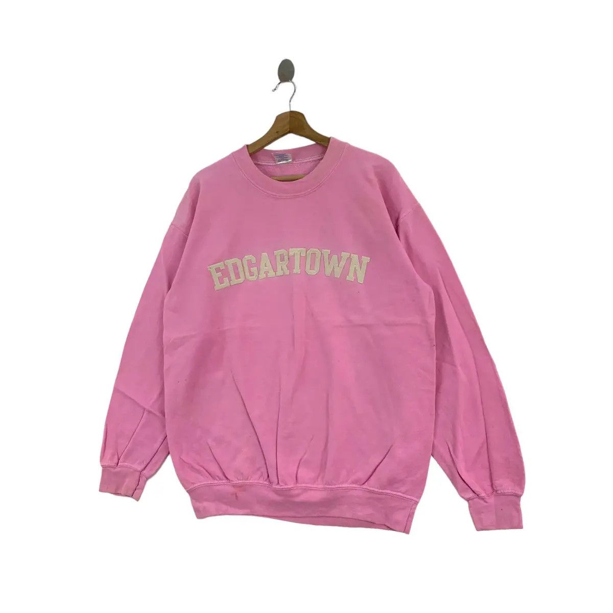 Vintage Vtg EDGARTOWN MASSACHUSETTS Pink Sweatshirt Pullover Jumper Size M / US 6-8 / IT 42-44 - 4 Thumbnail