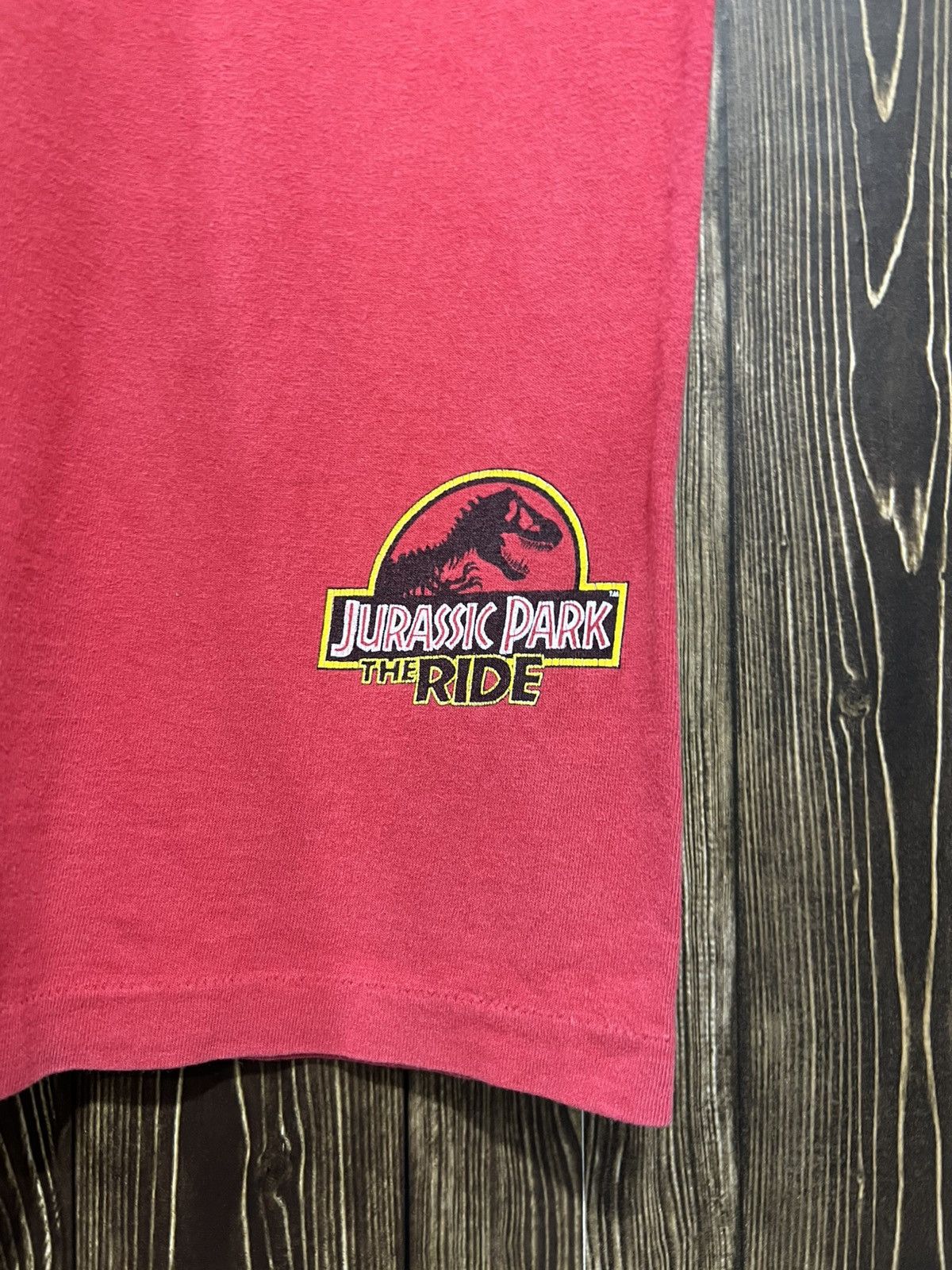 Universal Studios Vintage 90s Jurassic Park The Ride Promo Tshirt Size US M / EU 48-50 / 2 - 5 Thumbnail