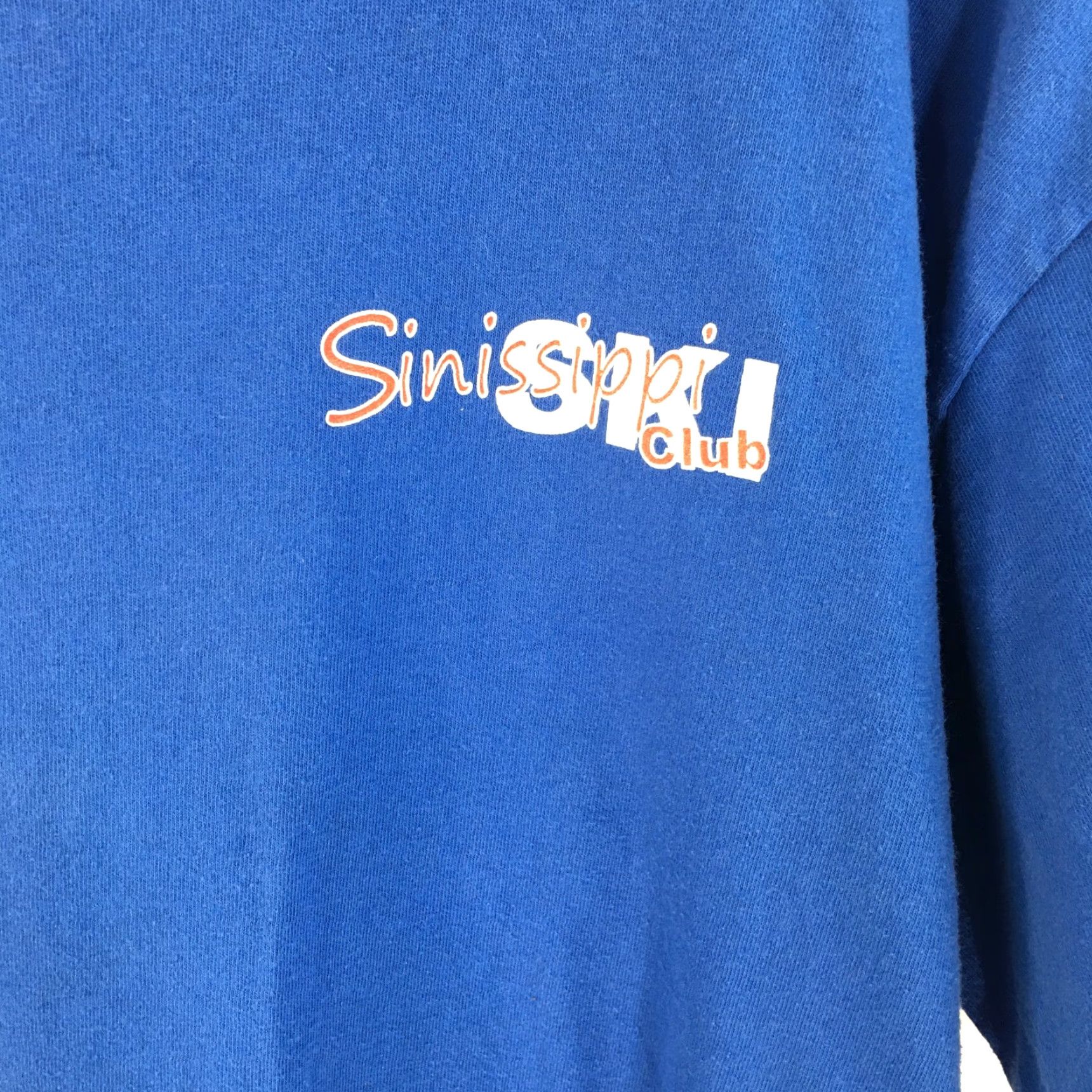 Gildan Gildan Mens Short Sleeve Crew Neck Blue T-Shirt M Ski Club Sinissippi Cap? Size US M / EU 48-50 / 2 - 3 Thumbnail