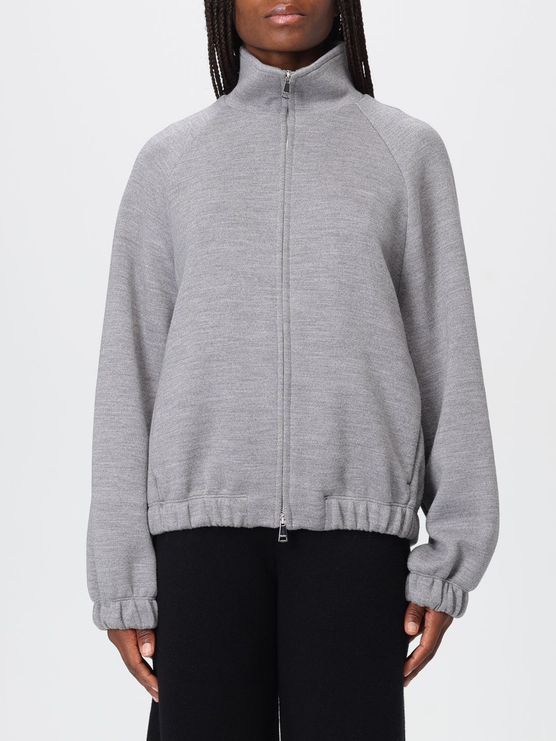 Max Mara Max Mara Sweatshirt Woman Grey Size S / US 4 / IT 40 - 1 Thumbnail