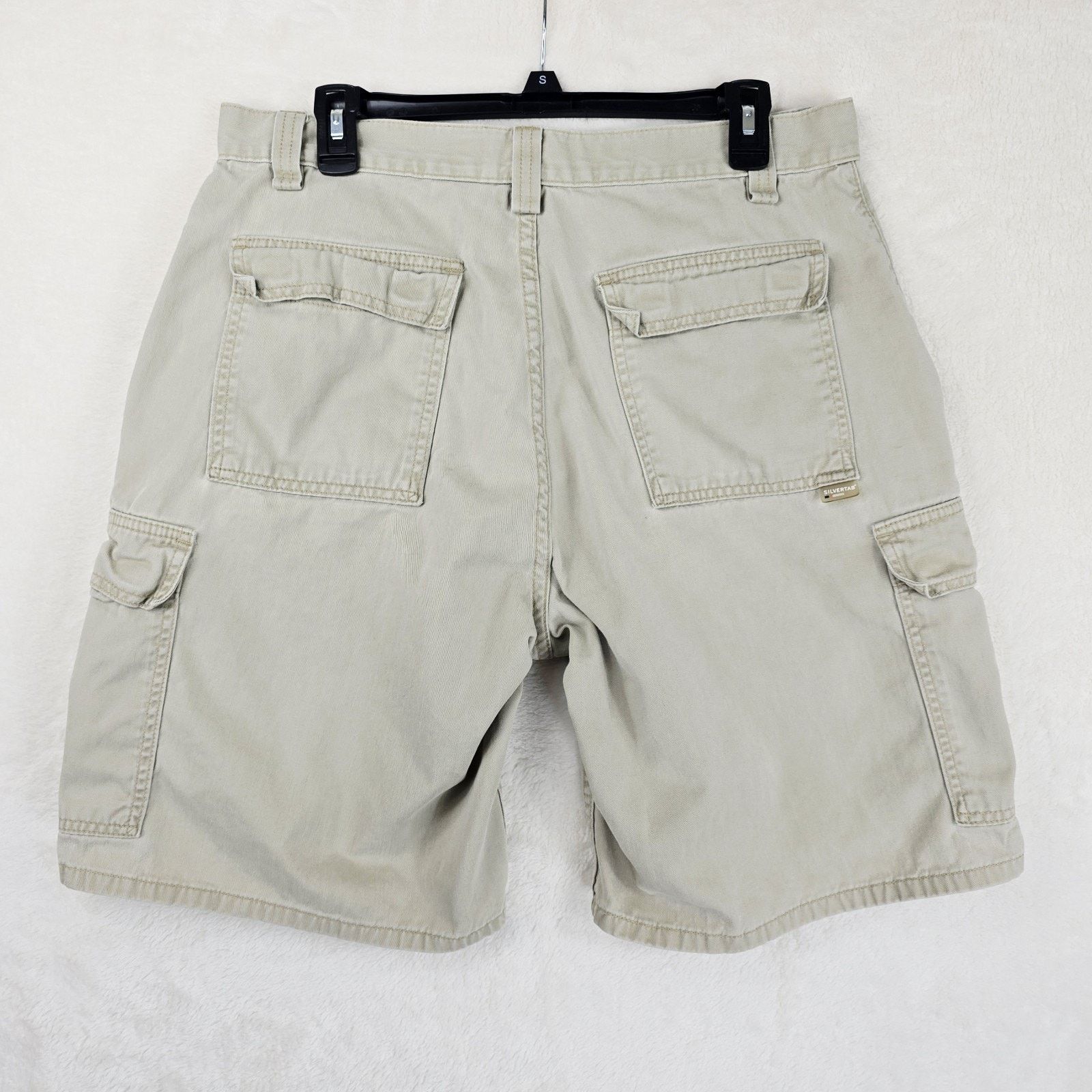 Levi's Vintage Levis Silvertab Shorts Mens 34 Beige Cargo Baggy Size US 34 / EU 50 - 8 Thumbnail