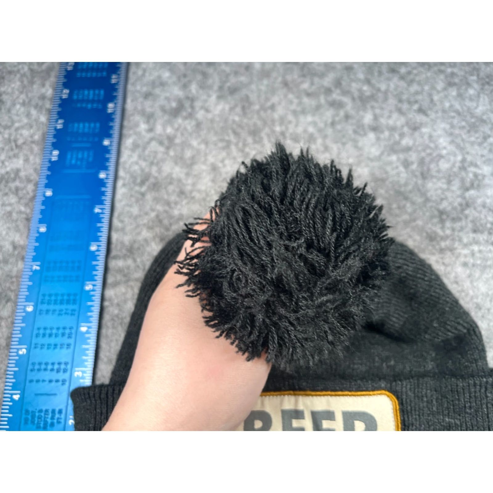 Coal Coal Headwear Beanie Toque Adult One Size Dark Gray Knit Acrylic Blend Pom Hat, Beanie, Unisex Adults, Casual Outdoor, Fall Winter, Gray, Logo, 90s? Size ONE SIZE - 4 Thumbnail