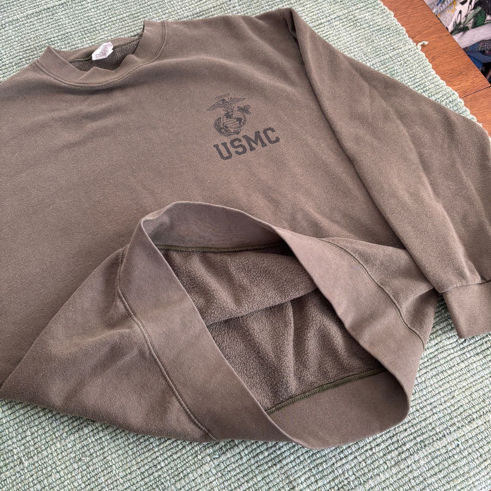 Vintage Vintage OD Green USMC Military Sweatshirt Sz M Size US M / EU 48-50 / 2 - 5 Thumbnail