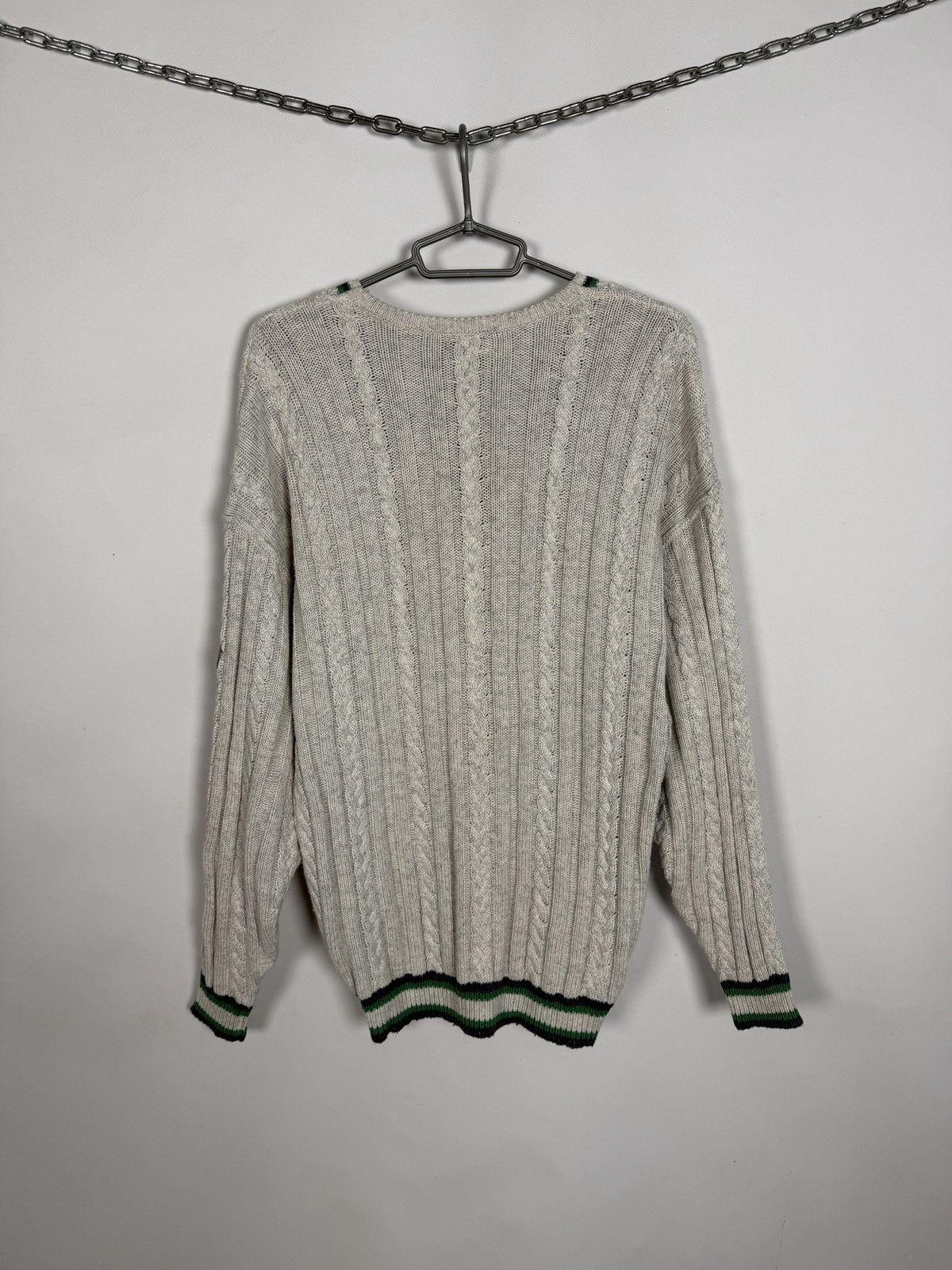 Carlo Colucci Carlo Colucci V-Neck Cable Knit Wool Sweater Vintage Size 50 Size US L / EU 52-54 / 3 - 11 Thumbnail