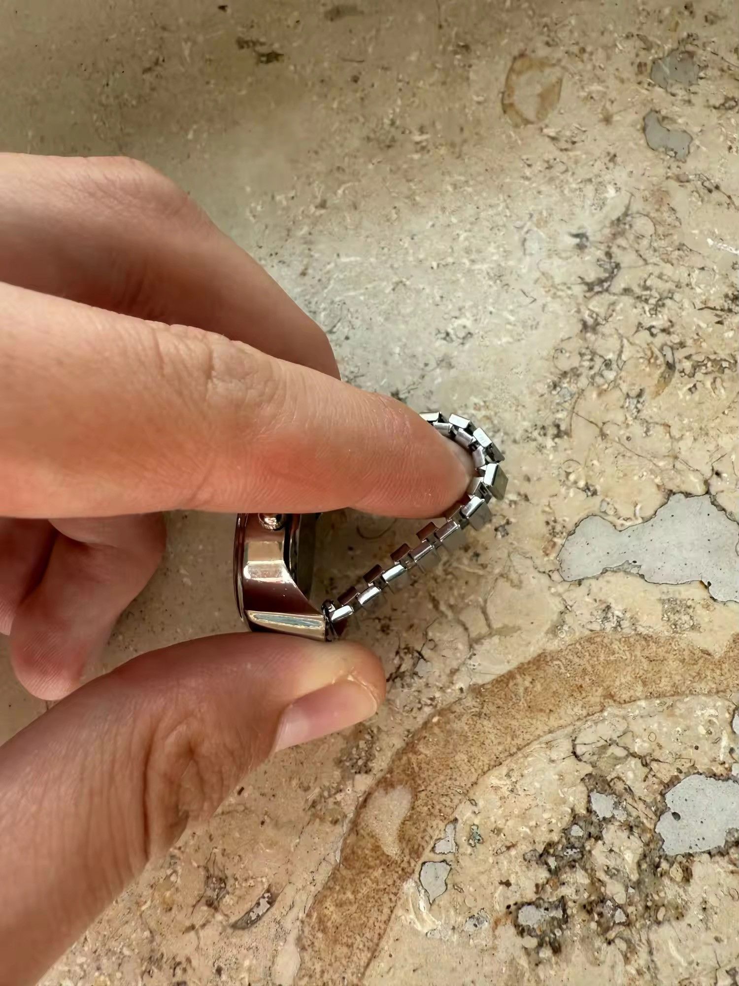 Jewelry Finger Watch Ring Adjustable Ring Size ONE SIZE - 5 Thumbnail