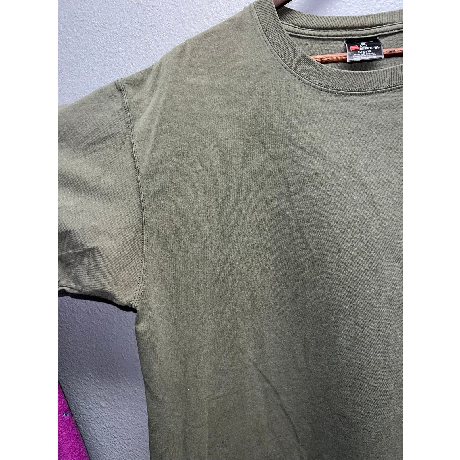 Hanes Vintage Hanes Beefy Shirt Logo Beefy-T Green Tee 2000s L Size US L / EU 52-54 / 3 - 5 Thumbnail