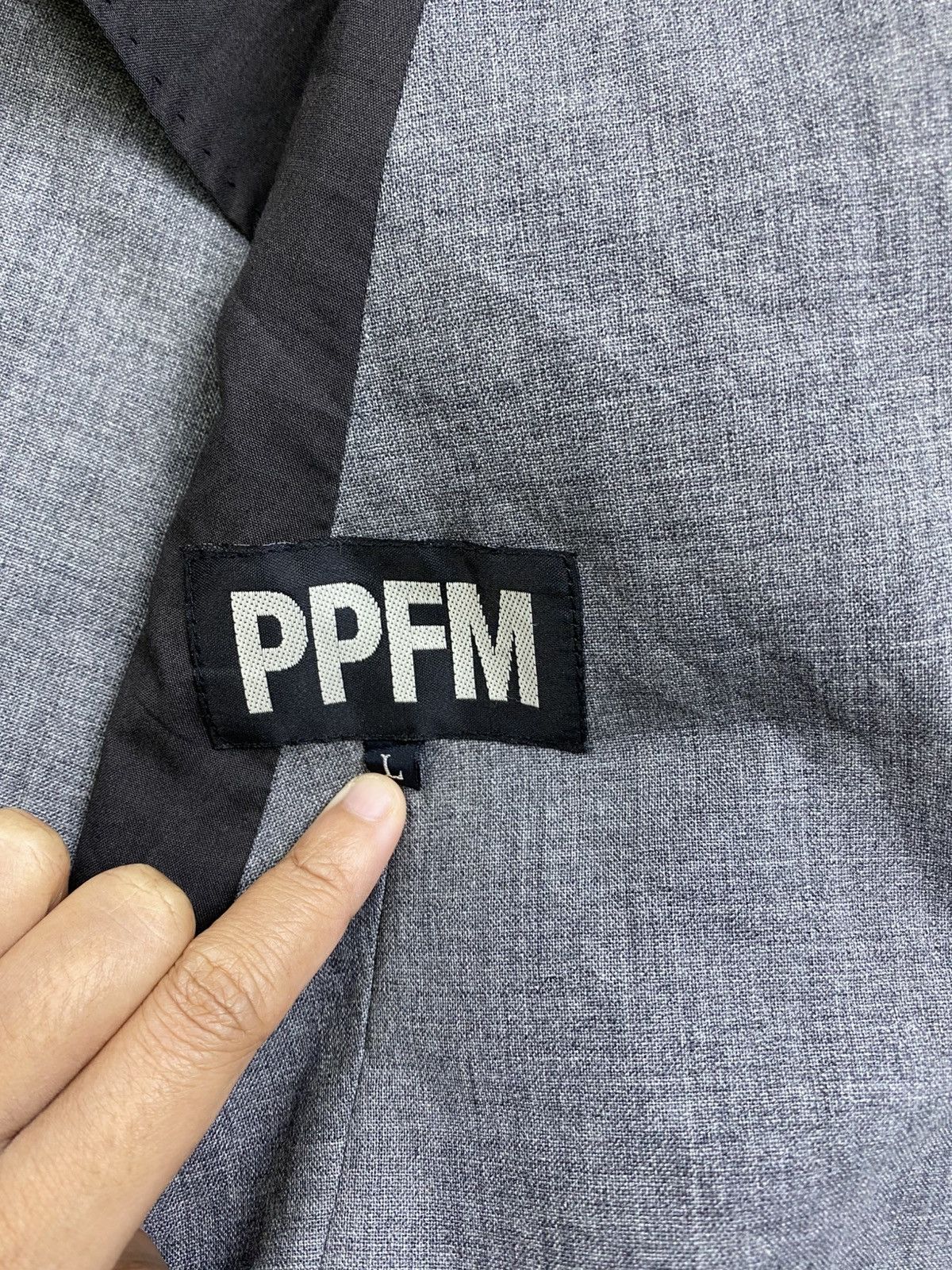 PPFM PPFM Japan Single Button Cropped Blazer Jacket Size US S / EU 44-46 / 1 - 8 Thumbnail