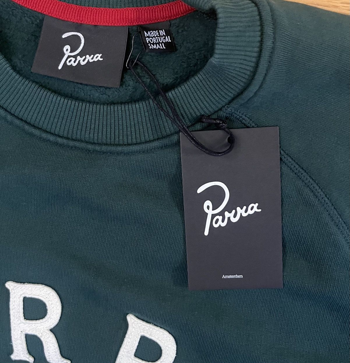 Parra Parra Drunk Parent 2026 Green crewneck sweater Size US S / EU 44-46 / 1 - 4 Thumbnail
