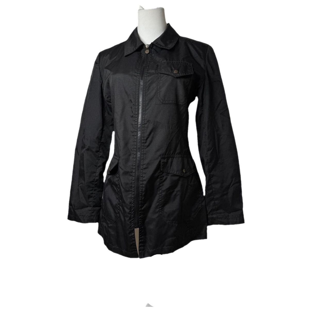 Fendi Black Polyester Trench Coat Size S / US 4 / IT 40 - 1 Thumbnail
