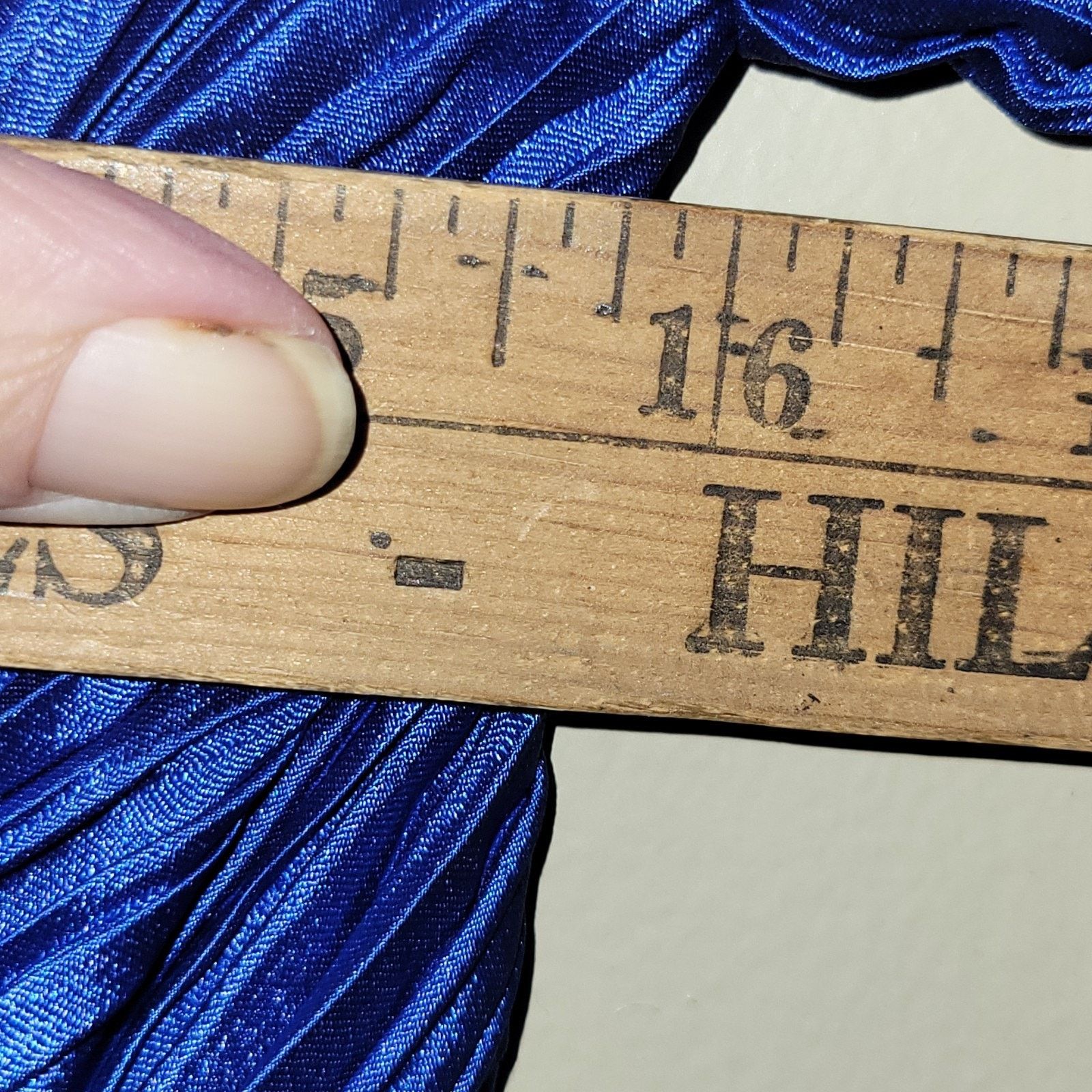 & Other Stories George F Couture Plisse Pleated Fortuny Cobalt Blue Gown Size XL / US 12-14 / IT 48-50 - 4 Thumbnail