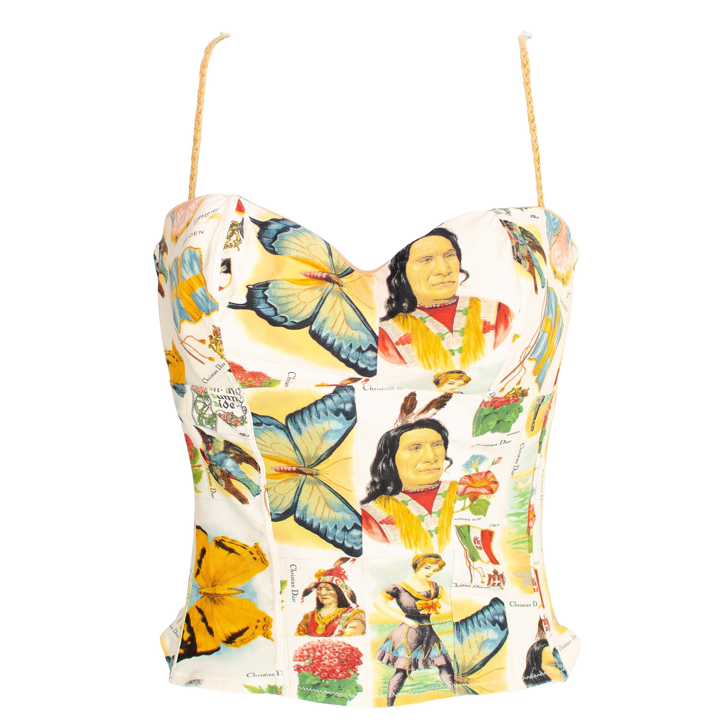 Dior Christian Dior Galliano 2002 Vintage Bustier top Size M / US 6-8 / IT 42-44 - 1 Thumbnail