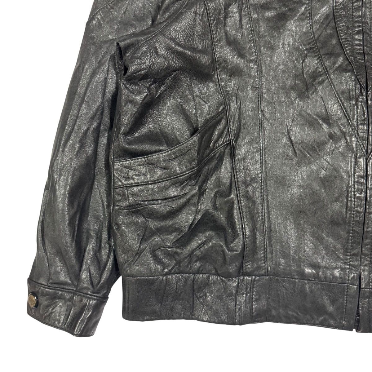 Kadoya Vtg🔥Kosmick Ridding Leather Jacket Made In Spain Size L Size US L / EU 52-54 / 3 - 11 Thumbnail