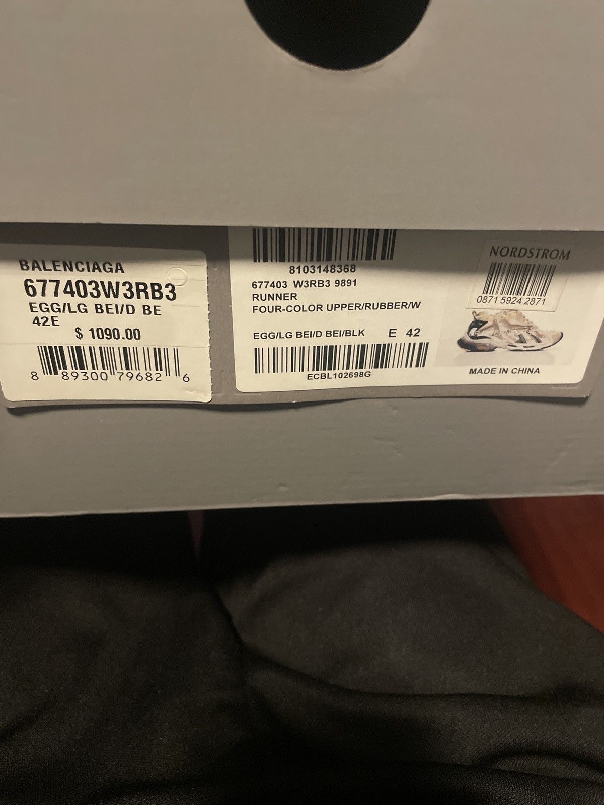 Balenciaga Four-Color Balenciaga Beige Runners Size US 9 / EU 42 - 1 Thumbnail