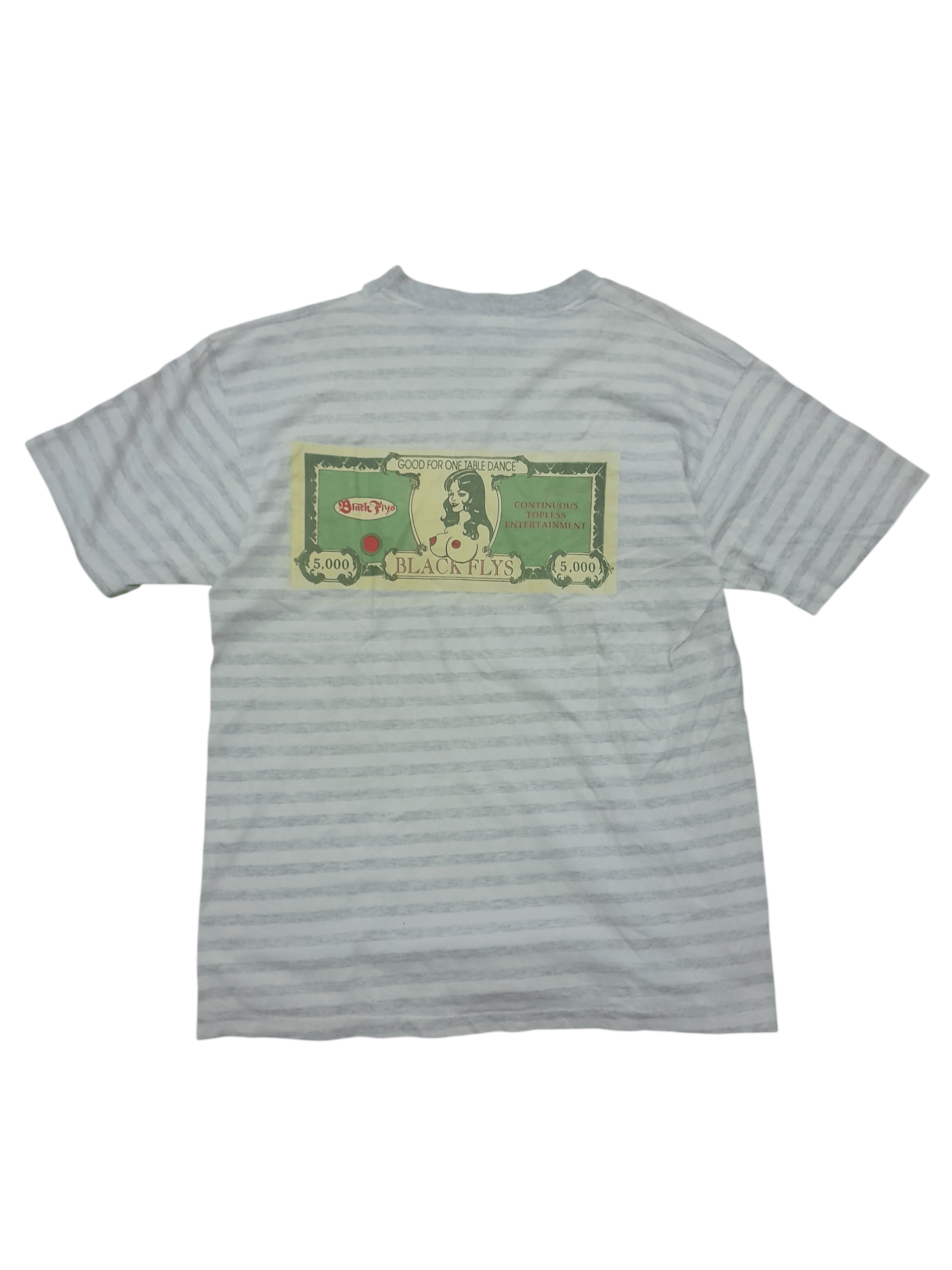 Vintage Black flys nude dollar bill tee rare anvil tag hook ups Size US XL / EU 56 / 4 - 1 Thumbnail