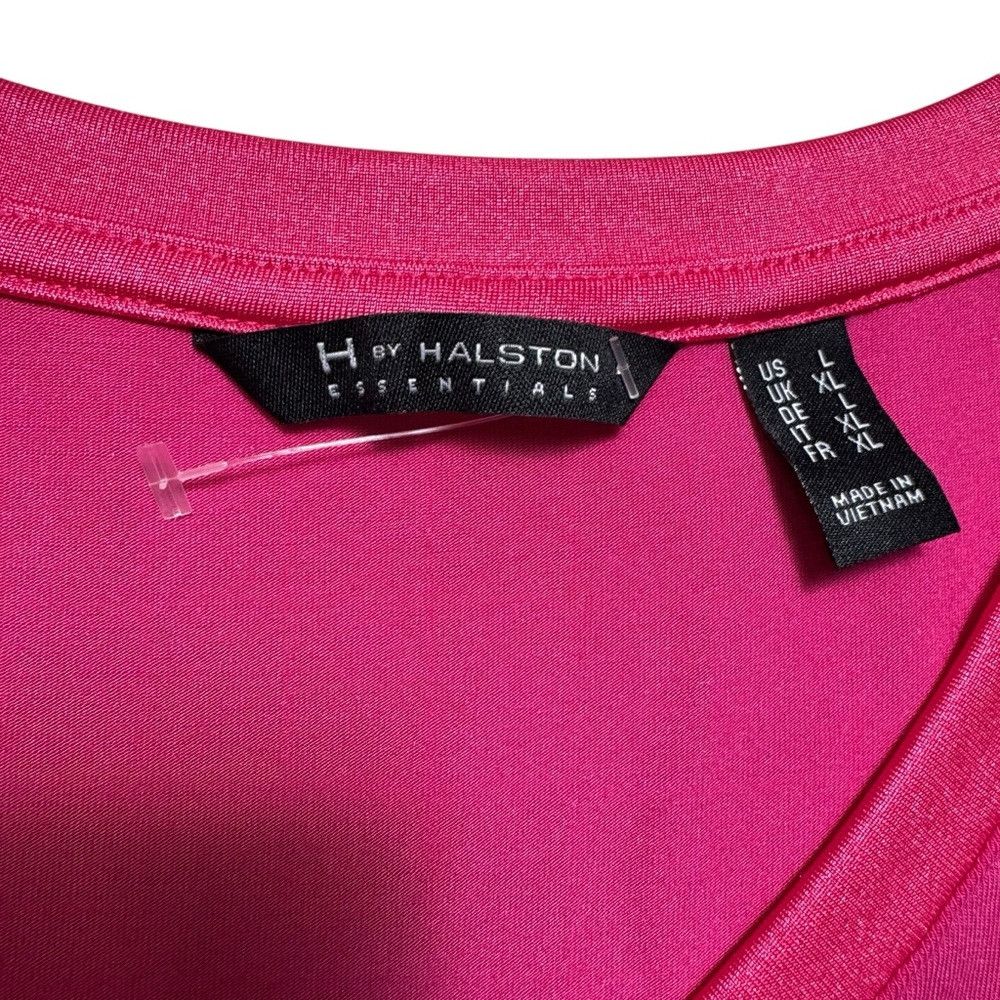 Halston New H by Halston Essentials Pink V-Neck Tunic Top A353391 S Size L / US 10 / IT 46 - 7 Thumbnail