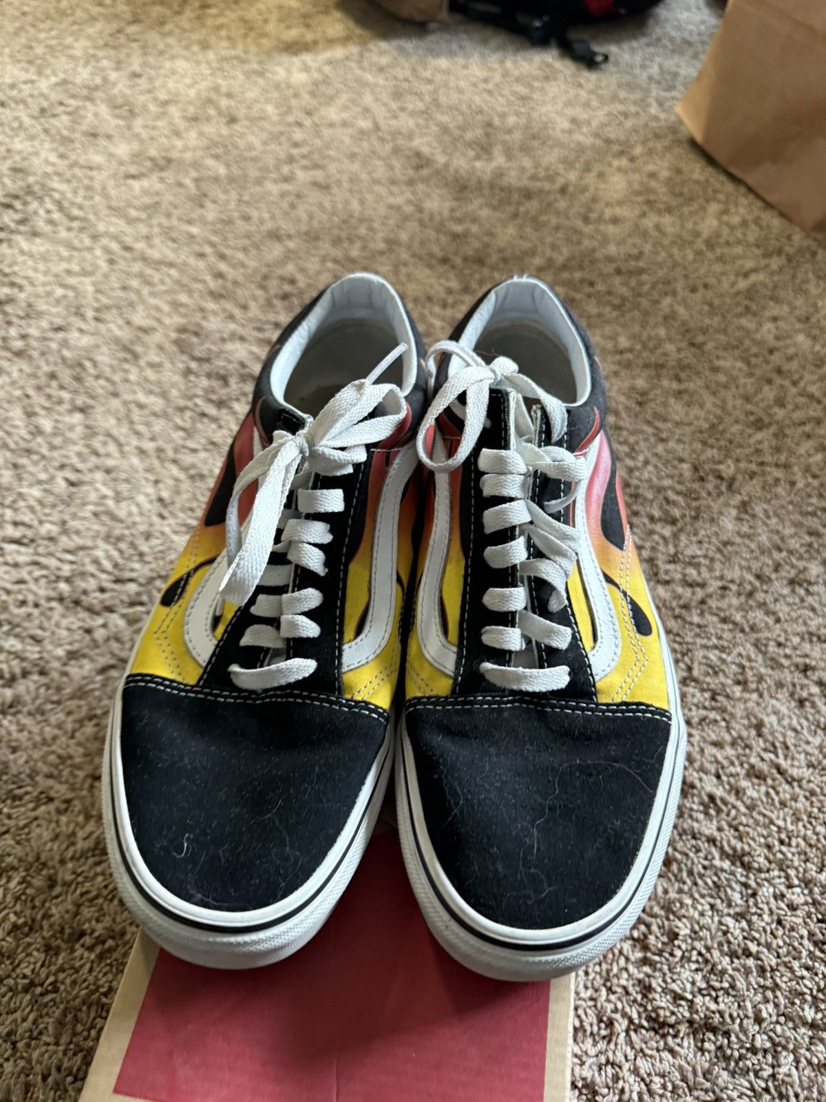 Vans VANS Old Skool “Flames” shoes Size US 9.5 / EU 42-43 - 3 Thumbnail