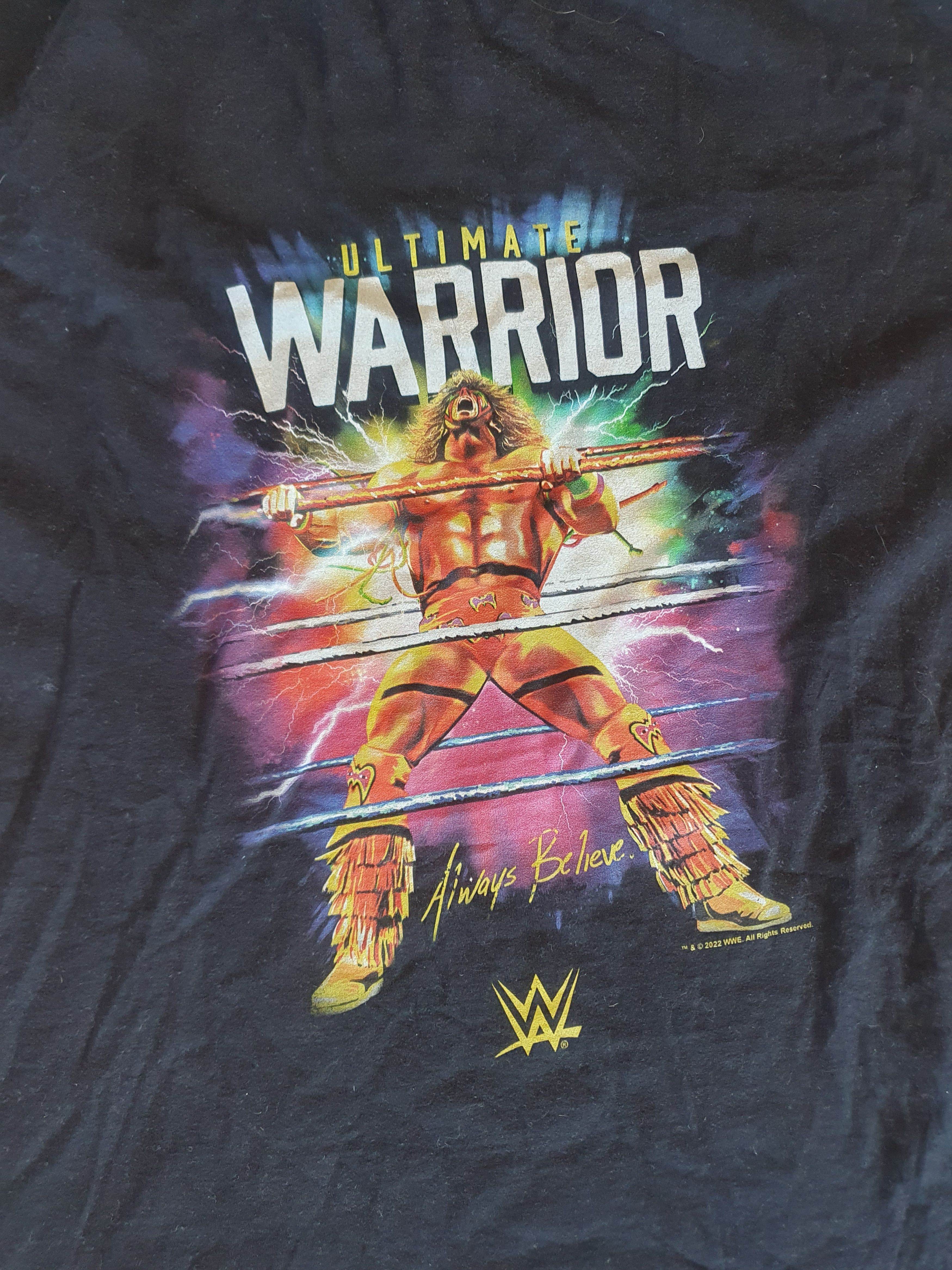WWE Ultimate Warior Always Believe WWE 2022 t-shirt sz 4XL Size US XXL / EU 58 / 5 - 8 Thumbnail
